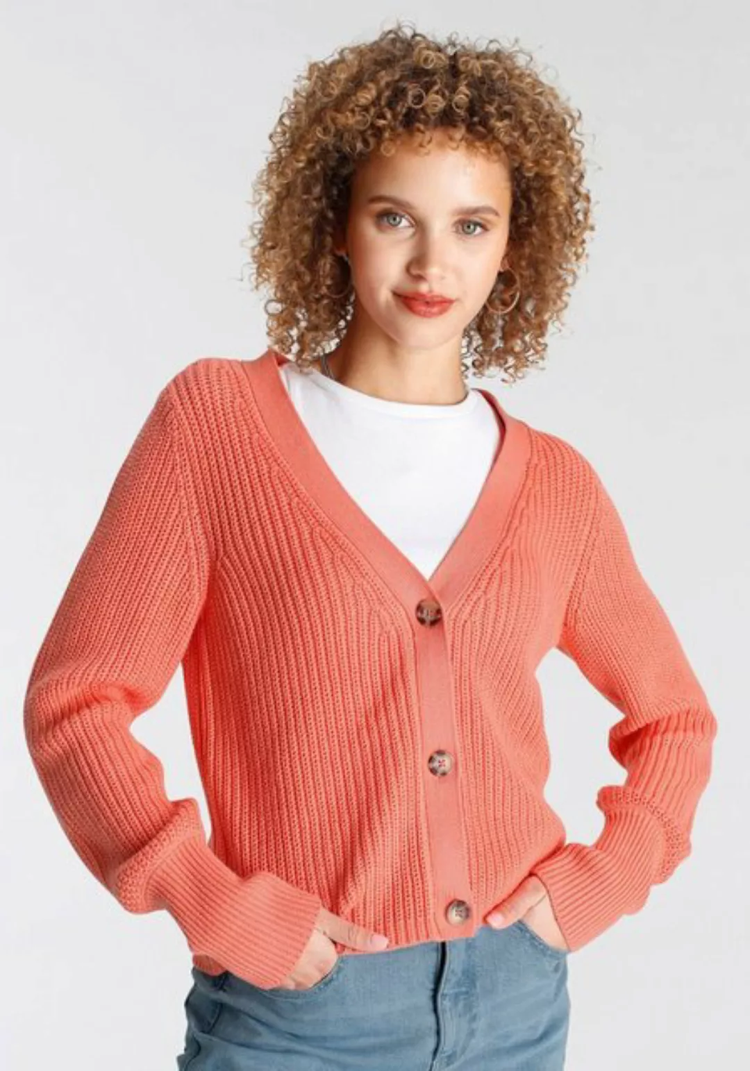 Tamaris Cardigan Cardigan Dreiknopf günstig online kaufen