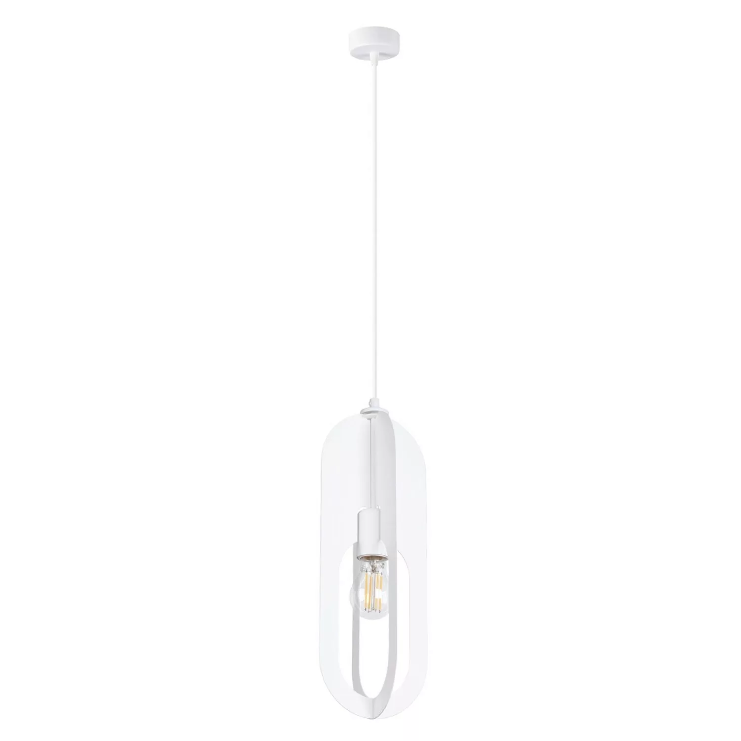 Sollux Lighting Pendelleuchte Nicus 1 Weiß günstig online kaufen