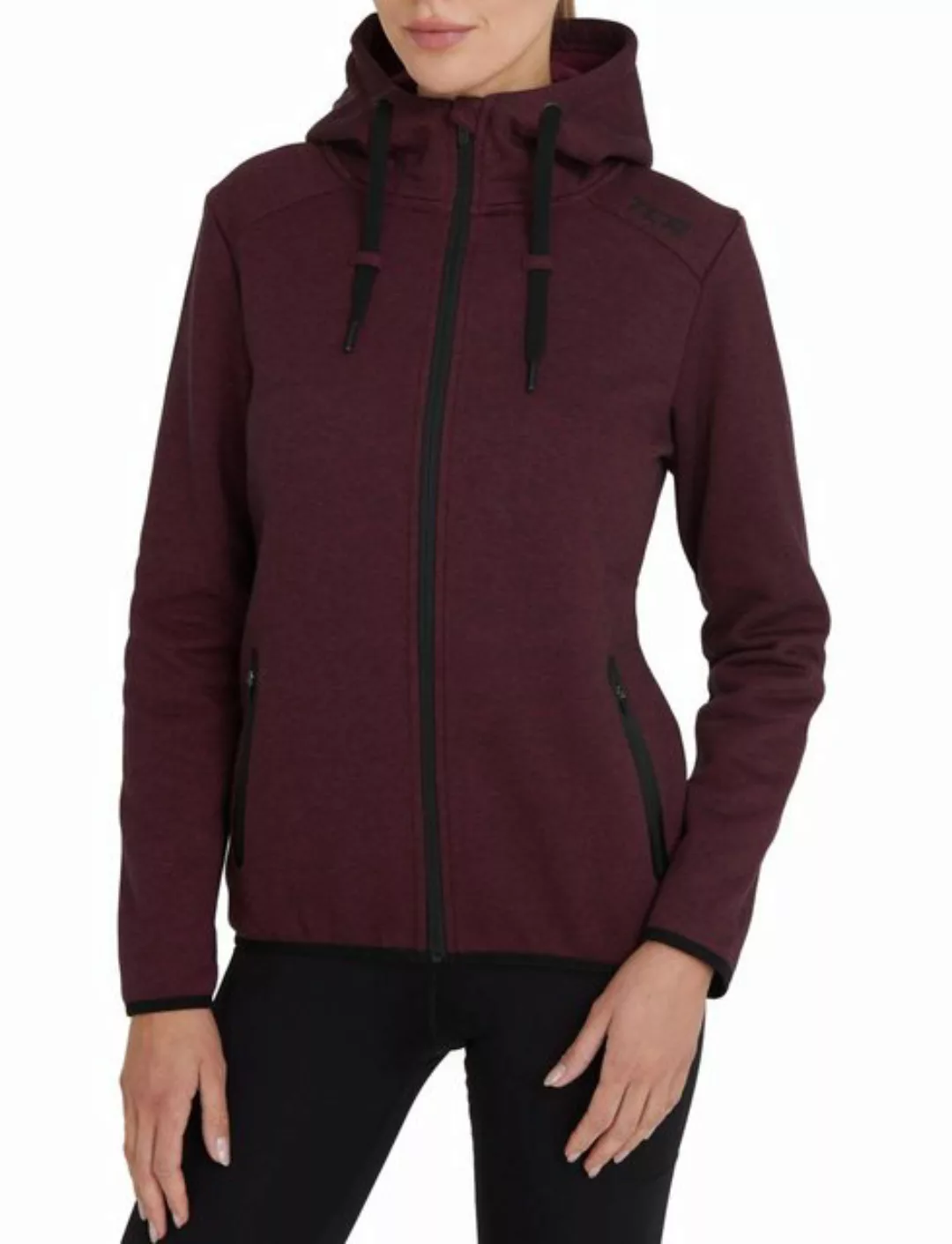 TCA Trainingspullover TCA Damen Revolution Hoodie, Kapuzen-Sweatjacke - Rot günstig online kaufen