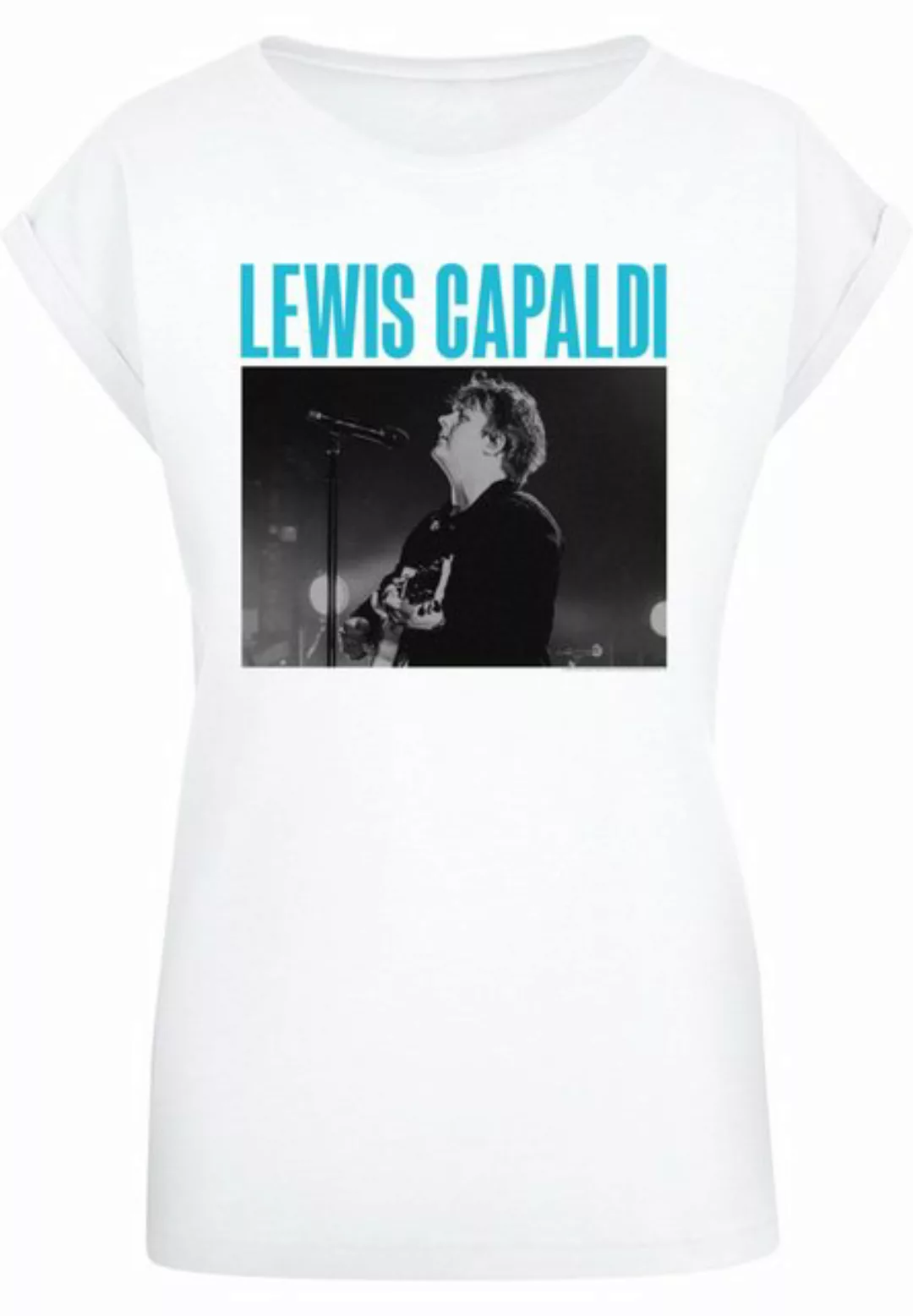 Merchcode T-Shirt Merchcode Damen Ladies Lewis Capaldi - Photo Tour T-Shirt günstig online kaufen