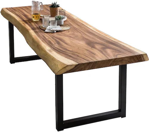 SIT Baumkantentisch, 8 cm Massivholzplatte mit Baumkante wie gewachsen günstig online kaufen