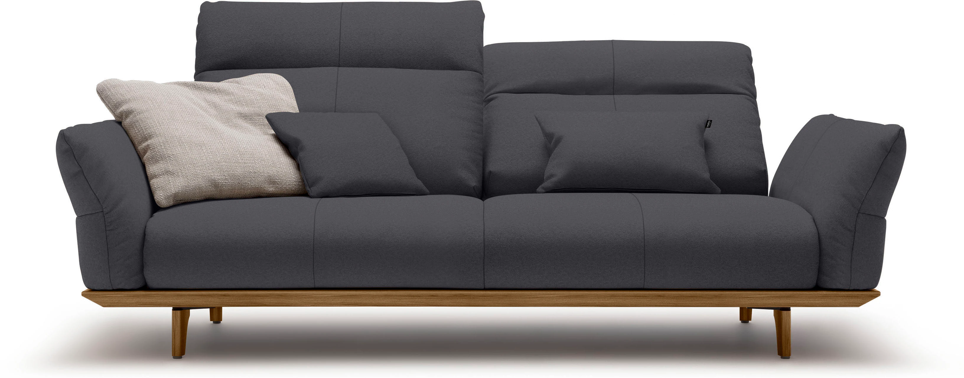 Creation BY ROLF BENZ 3-Sitzer "CR.460", Sockel in Nussbaum, Füße Nussbaum, günstig online kaufen