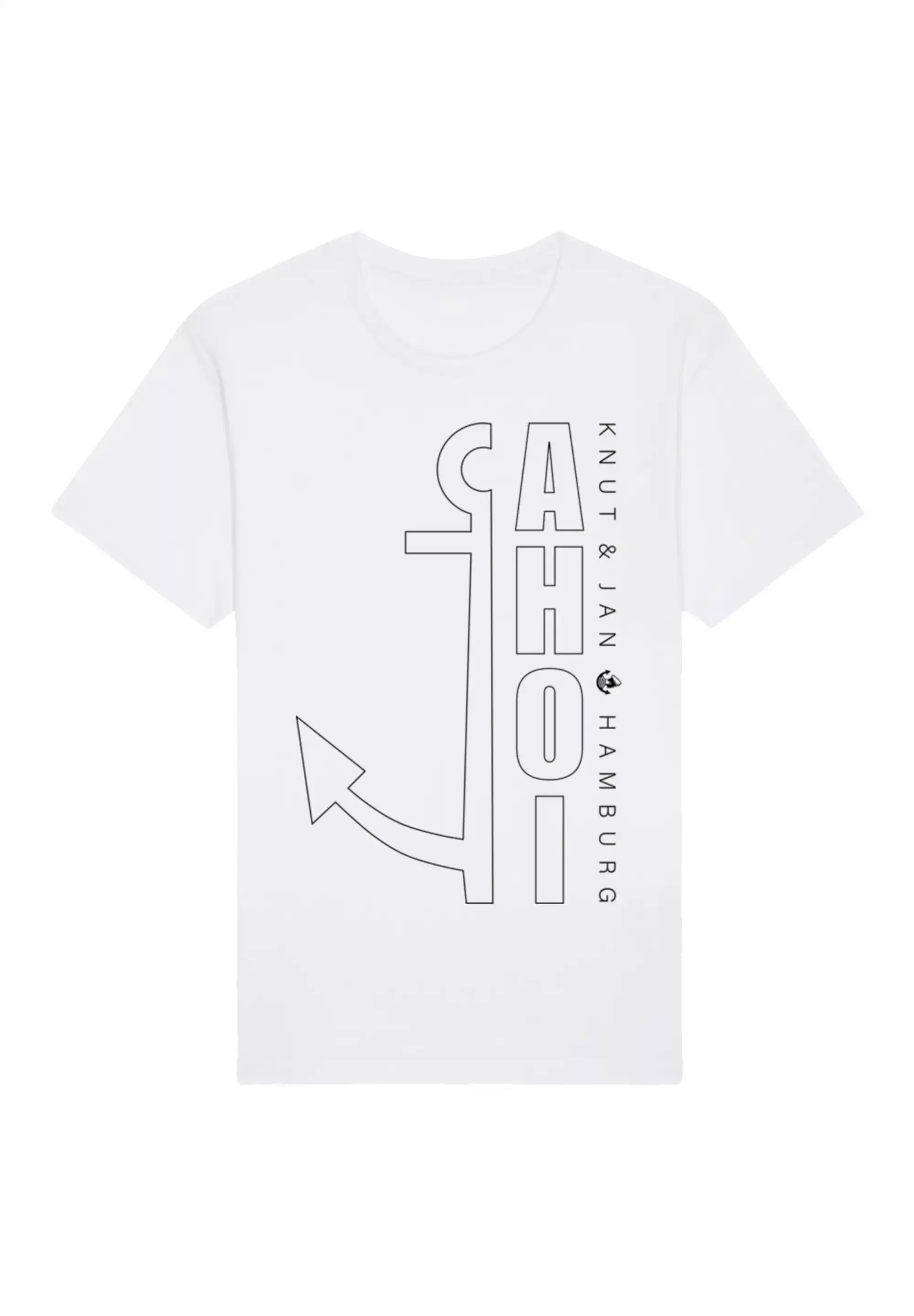 F4NT4STIC T-Shirt "Ahoi Anker Outlines Knut & Jan Hamburg", Premium Qualitä günstig online kaufen