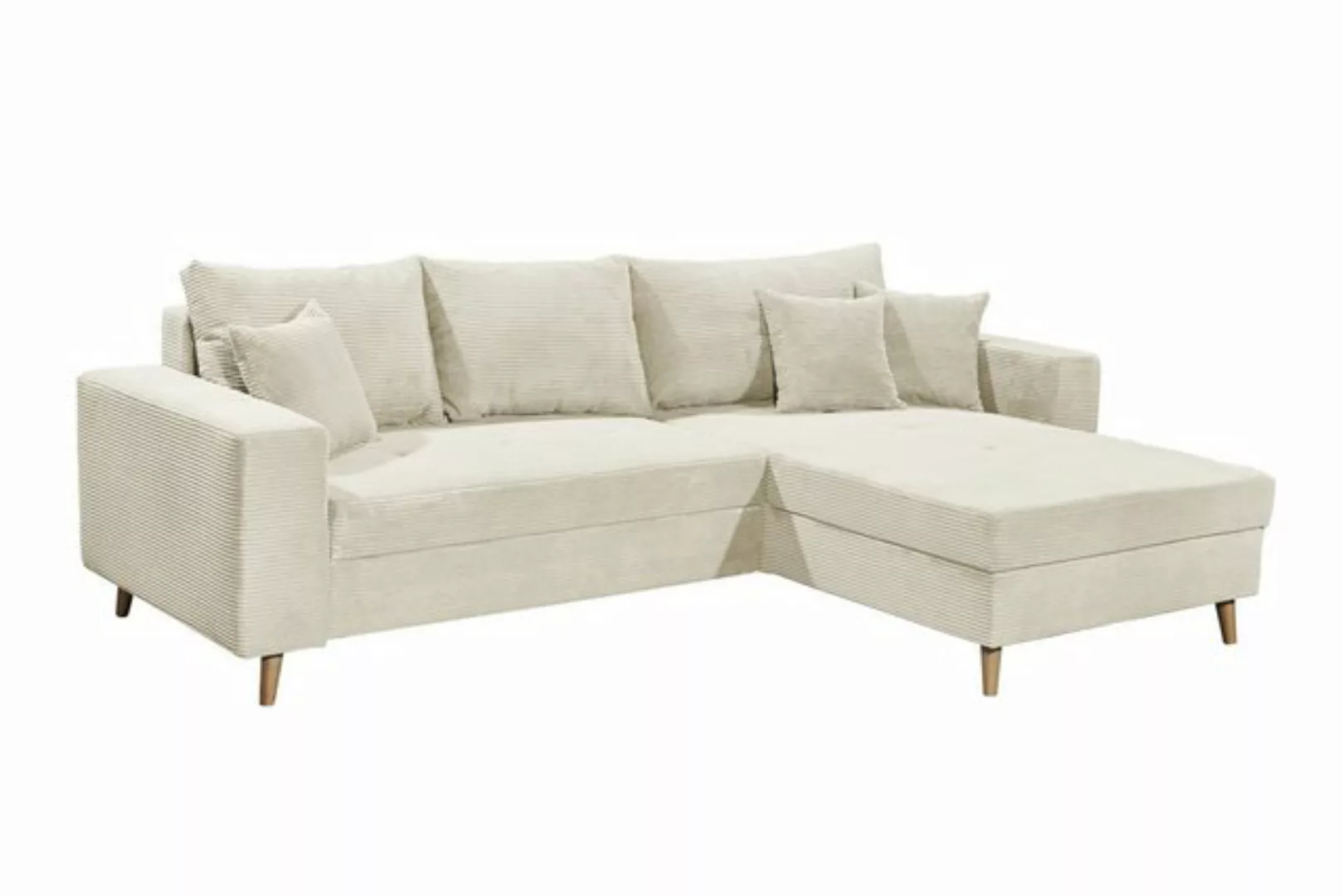 freiraum Ecksofa LARINA, cream" - 282x92x186 (BxHxT) günstig online kaufen