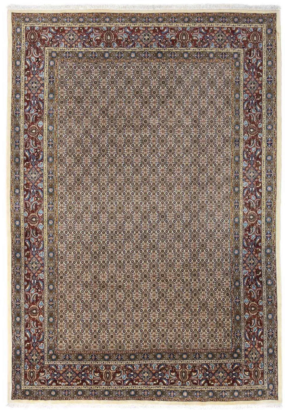 morgenland Wollteppich »Moud Medaillon Beige 192 x 148 cm«, rechteckig günstig online kaufen