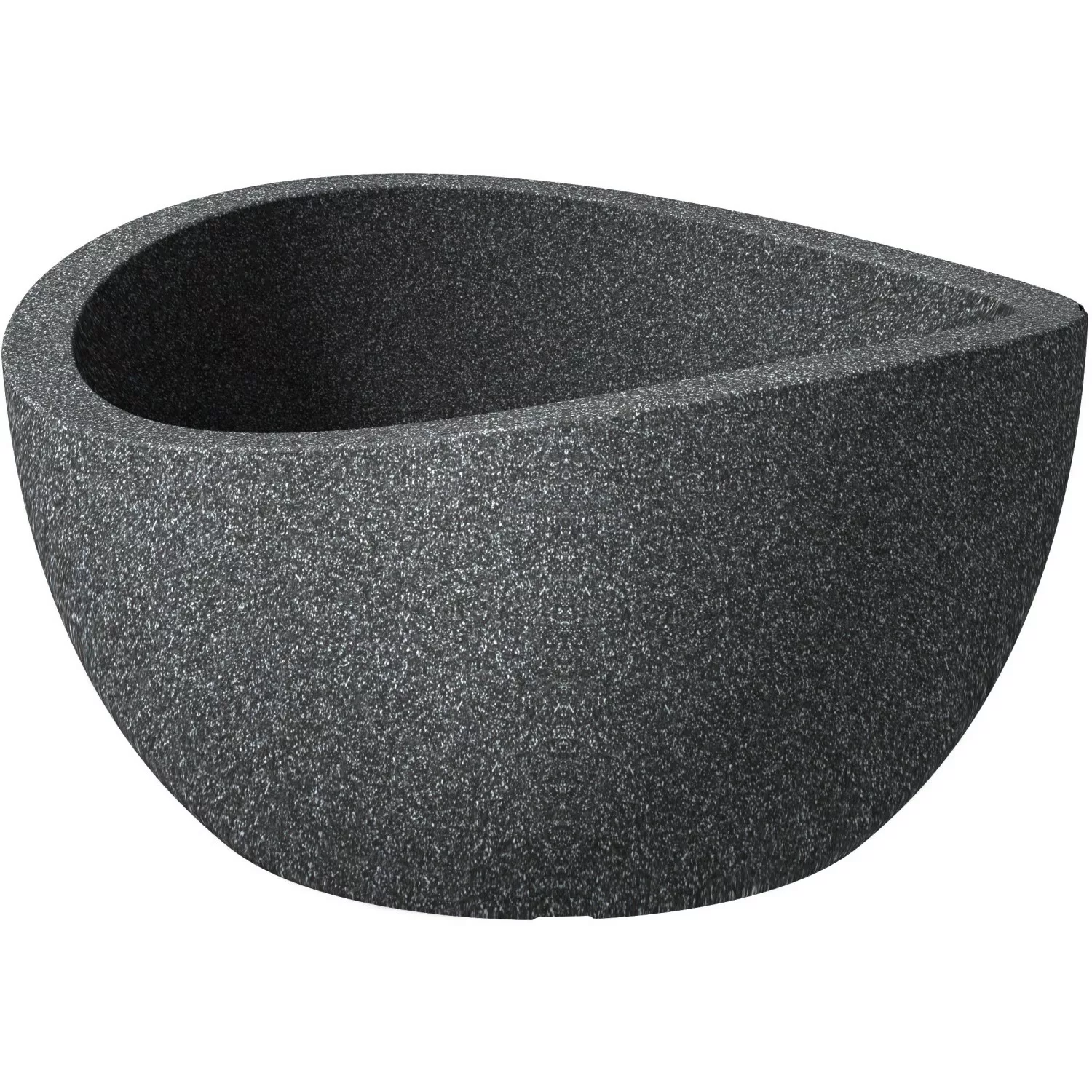 Scheurich Pflanzschale Wave Globe Bowl Ø 39 cm Schwarz Granit günstig online kaufen