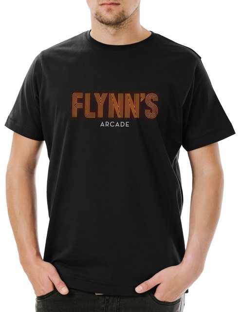 Urban Backwoods Print-Shirt Flynn`S Arcade Herren T-Shirt Tron Encom Kult R günstig online kaufen