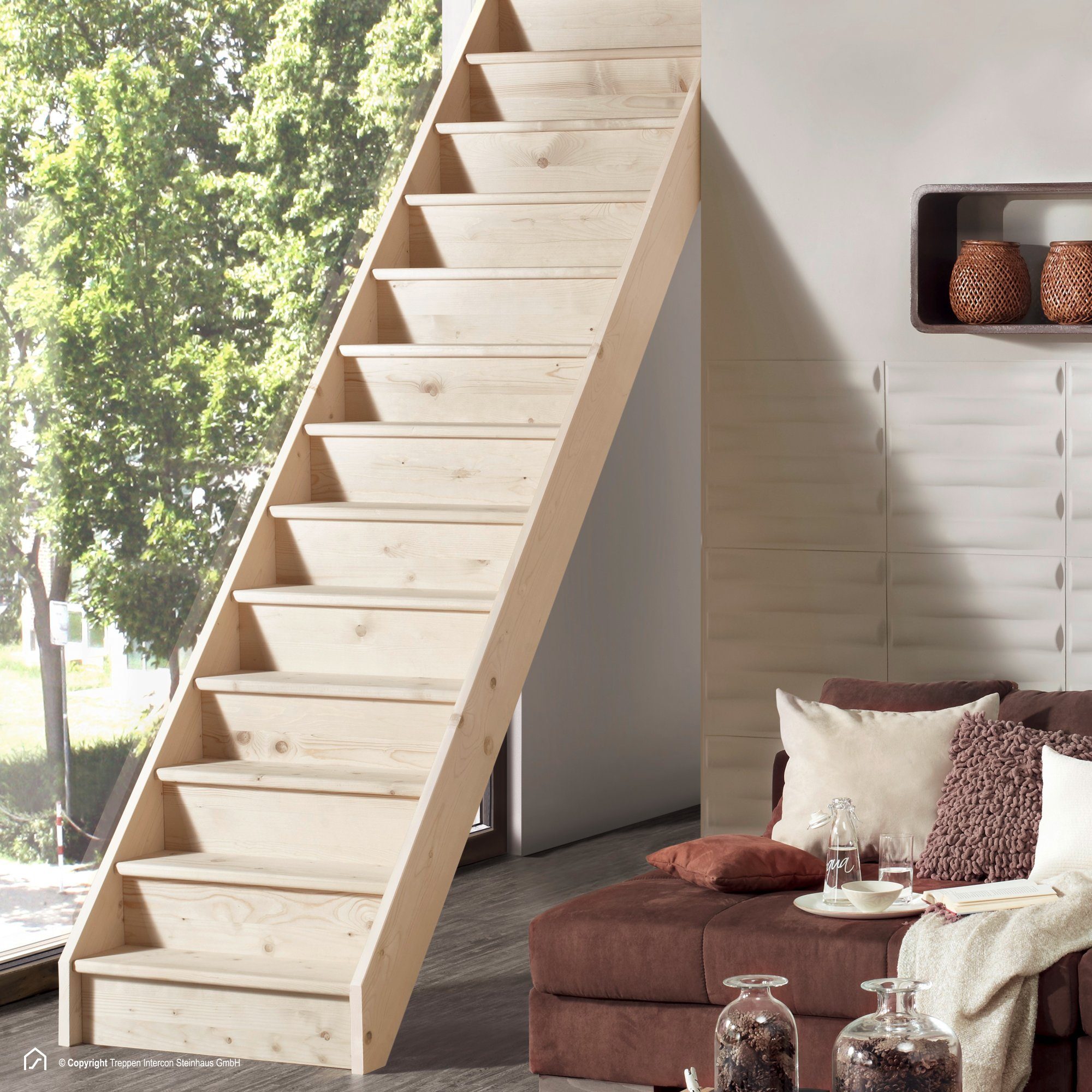 Treppen Intercon Raumspartreppe Casablanca gerade, 60 günstig online kaufen