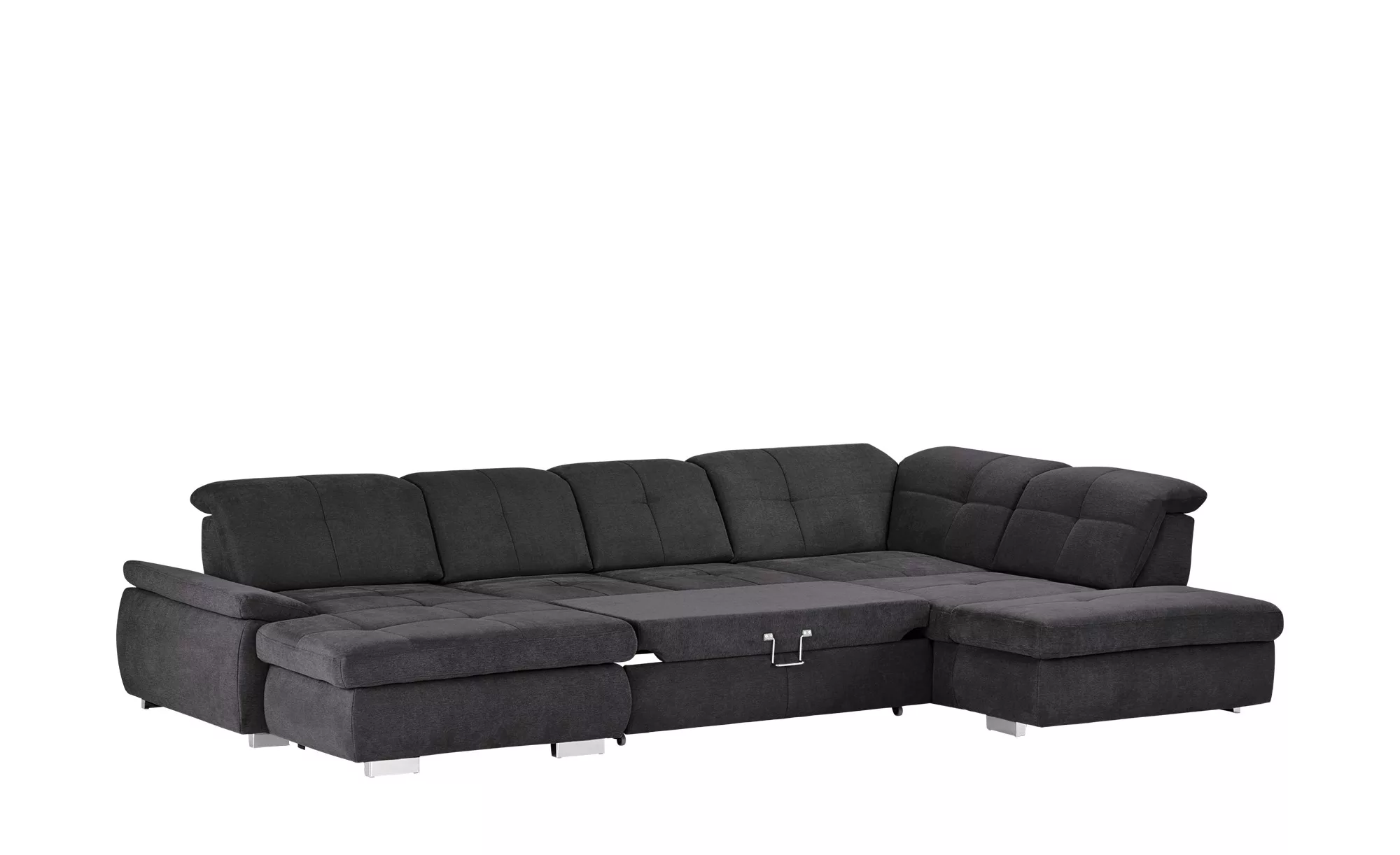 Wohnlandschaft mit Funktion  Perry ¦ grau ¦ Maße (cm): B: 374 H: 100 T: 260 günstig online kaufen