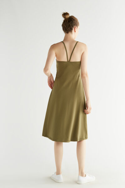 Damen Trägerkleid Bio-baumwolle Jersey Kleid Sommerkleid 1734 günstig online kaufen