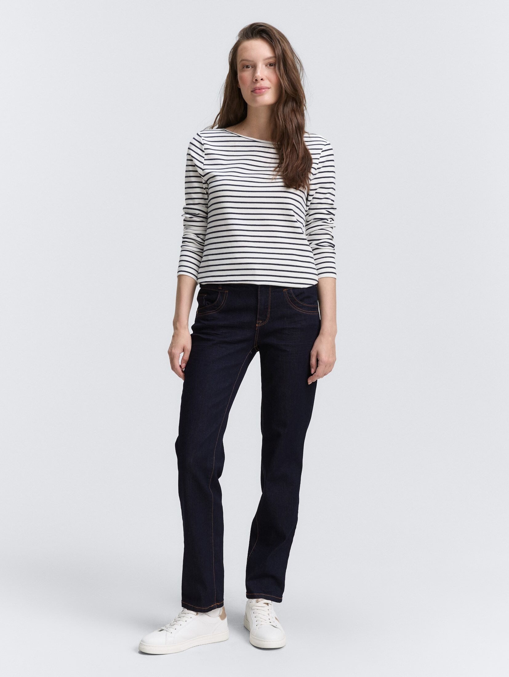 TOM TAILOR Gerade Jeans "Alexa Straight", mit Kontrastnähten günstig online kaufen