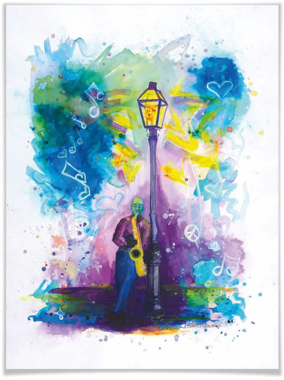 Wall-Art Poster "Love is in the Air", Schriftzug, (1 St.), Poster ohne Bild günstig online kaufen