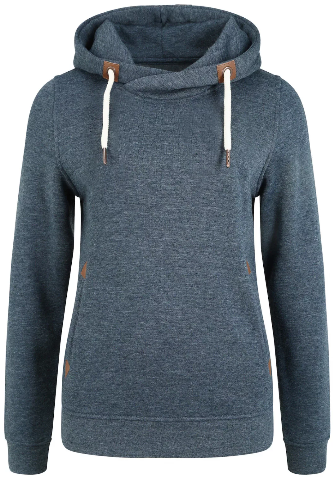 OXMO Hoodie OXVicky Hood Kapuzenpullover mit Cross-Over Kragen günstig online kaufen