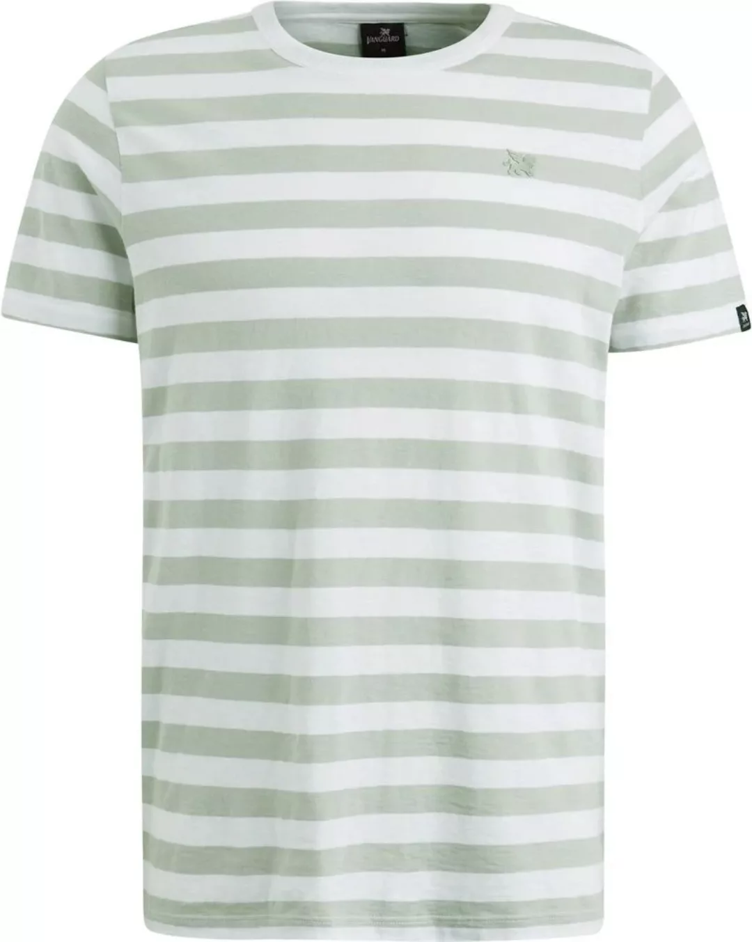Vanguard T-Shirt Streifen Grün - Größe M günstig online kaufen
