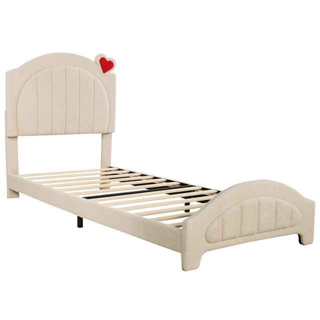 RIYO Polsterbett Kinderbett Doppelbett 90x200 cm Höhenverstellbares Kopftei günstig online kaufen