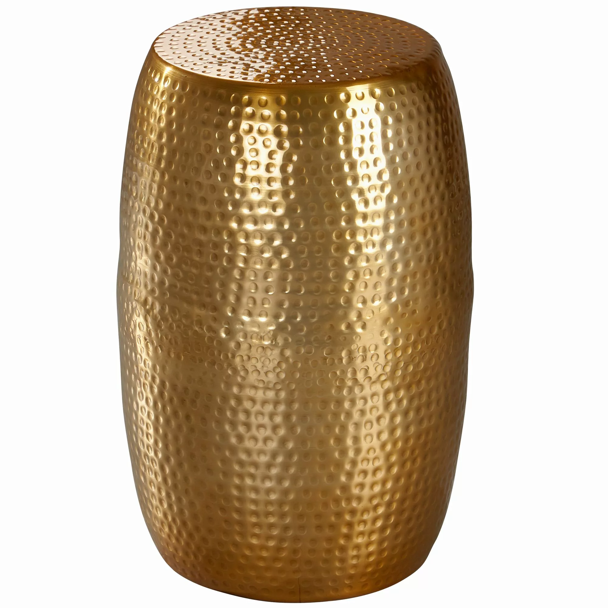 Beistelltisch 30x49,5x30cm Aluminium Gold Dekotisch orientalisch rund | Kle günstig online kaufen
