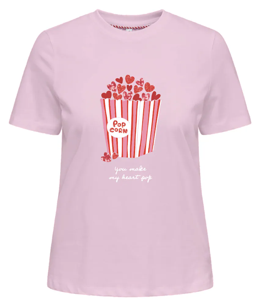 ONLY Kurzarmshirt "ONL30 KITA LIFE S/S HEART BOX TOP JRS" günstig online kaufen