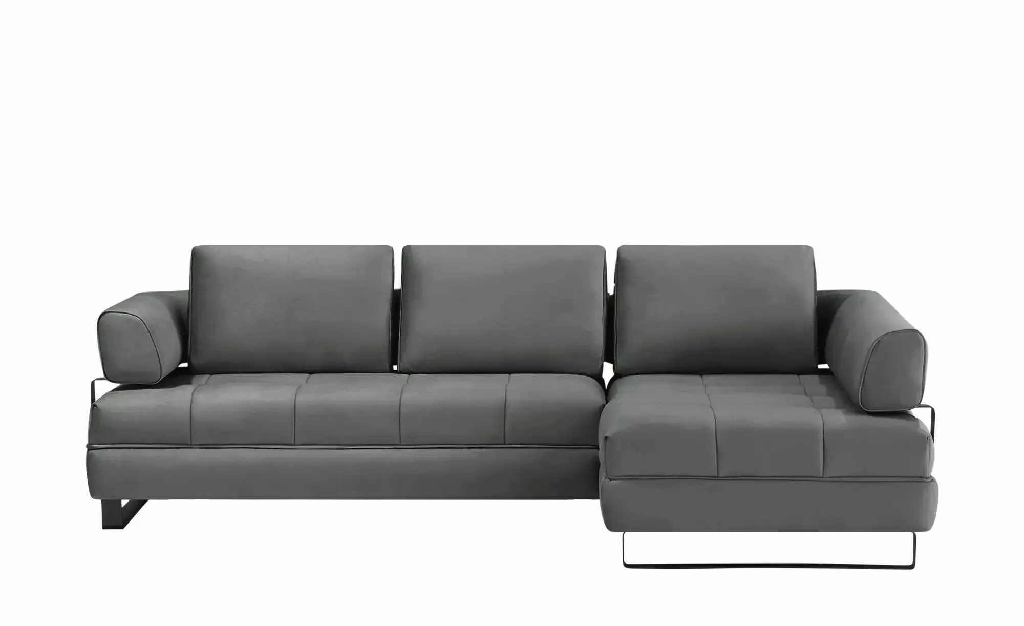 switch Ecksofa in Lederoptik Havana ¦ grau ¦ Maße (cm): B: 272 H: 89 T: 173 günstig online kaufen