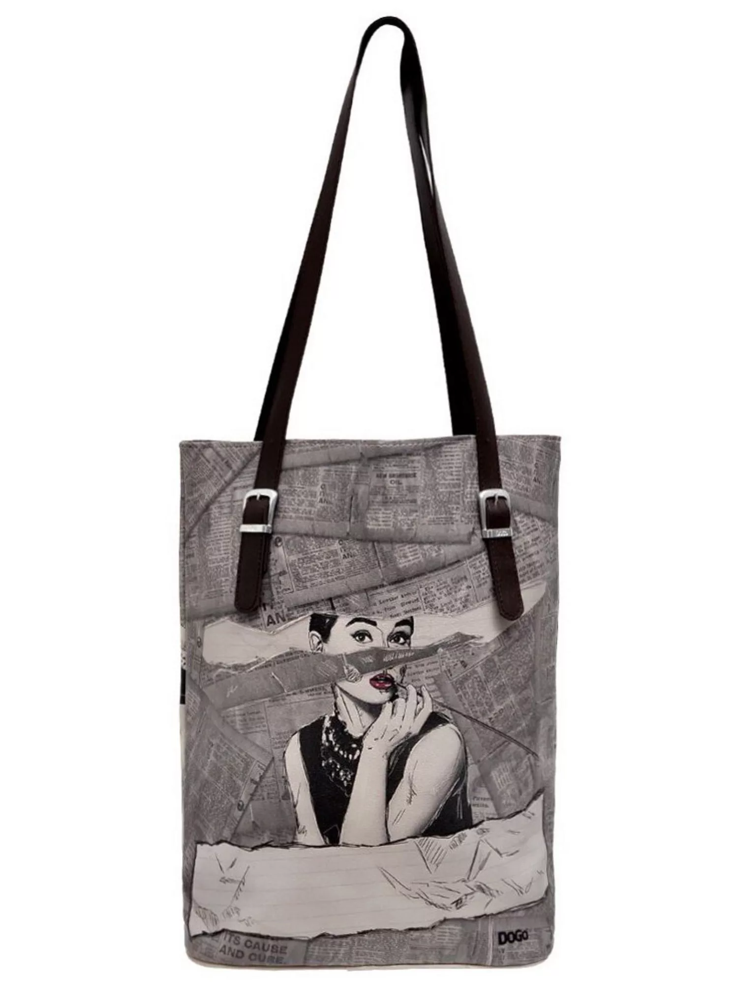 DOGO Umhängetasche "Damen Tall Bag Go Back To Being Yourself Vegan Damen Ha günstig online kaufen