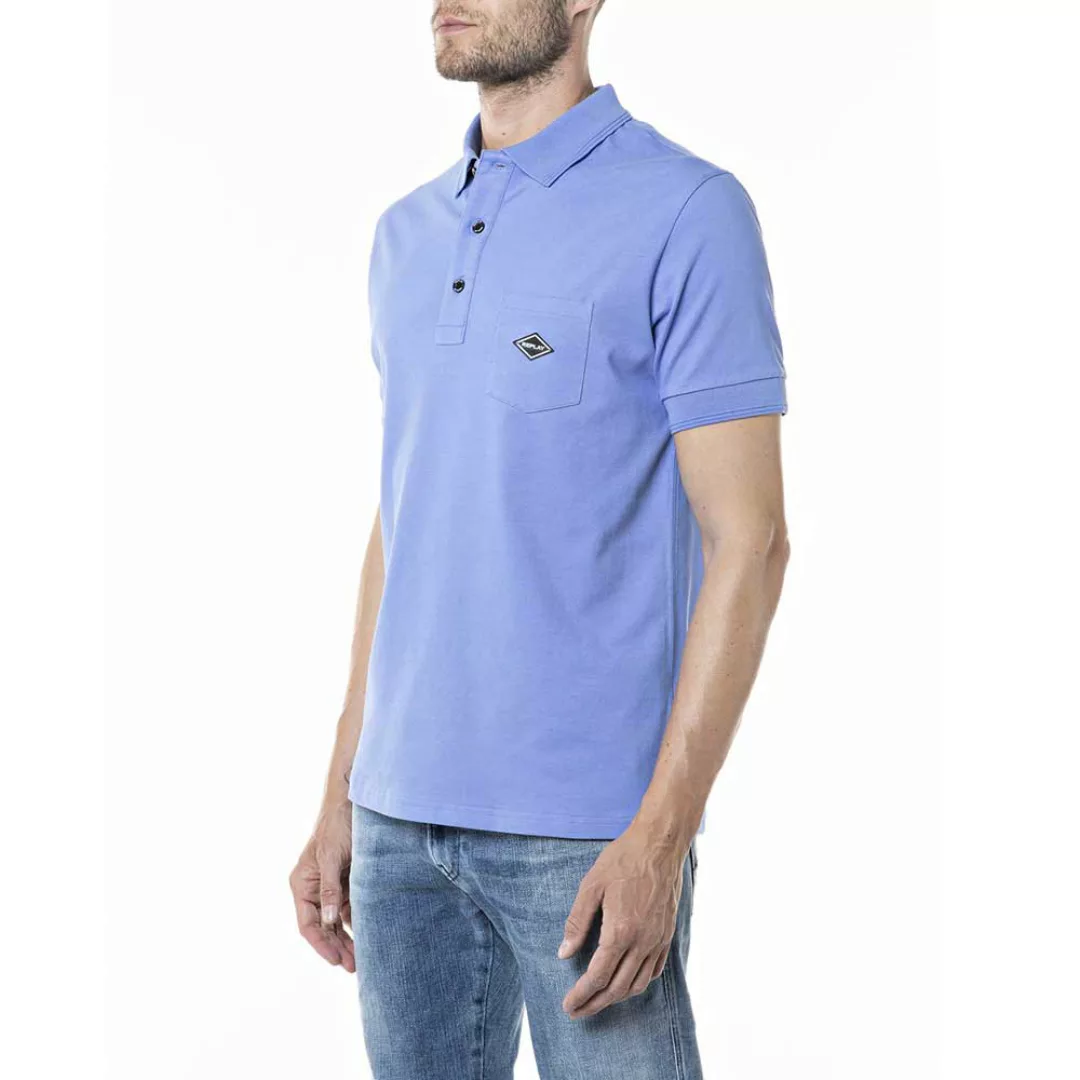 Replay Kurzarm Polo Shirt L Violet günstig online kaufen