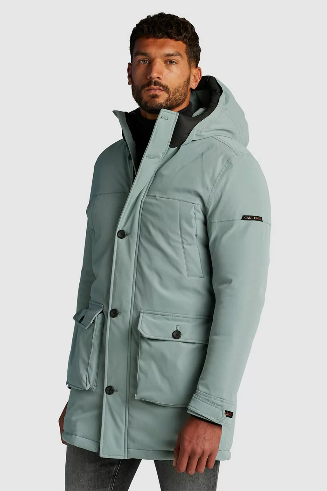 Cast Iron Ramture Jacke Hellblau - Größe S günstig online kaufen