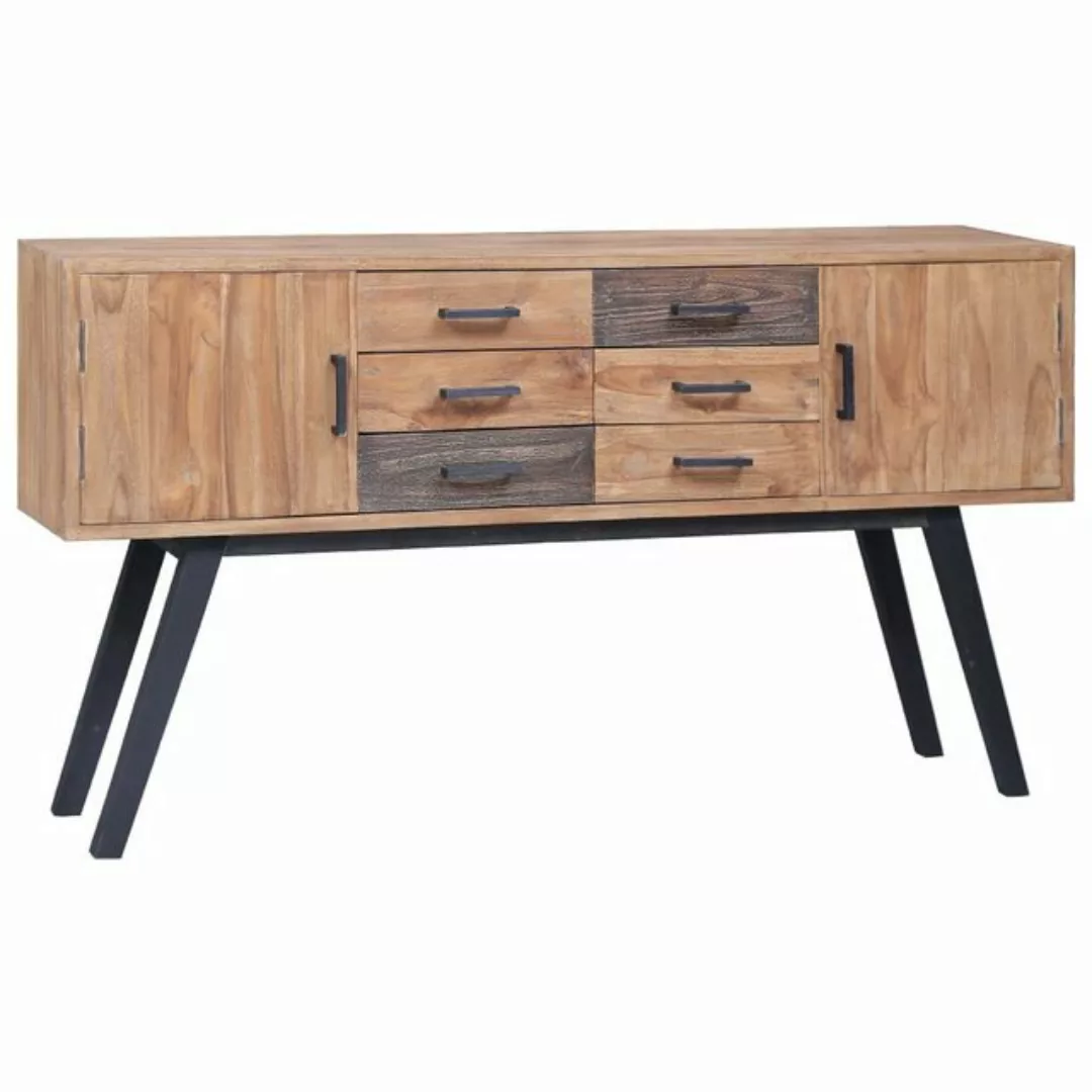 Beistellschrank 140 X 30 X 75 Cm Massivholz Teak günstig online kaufen