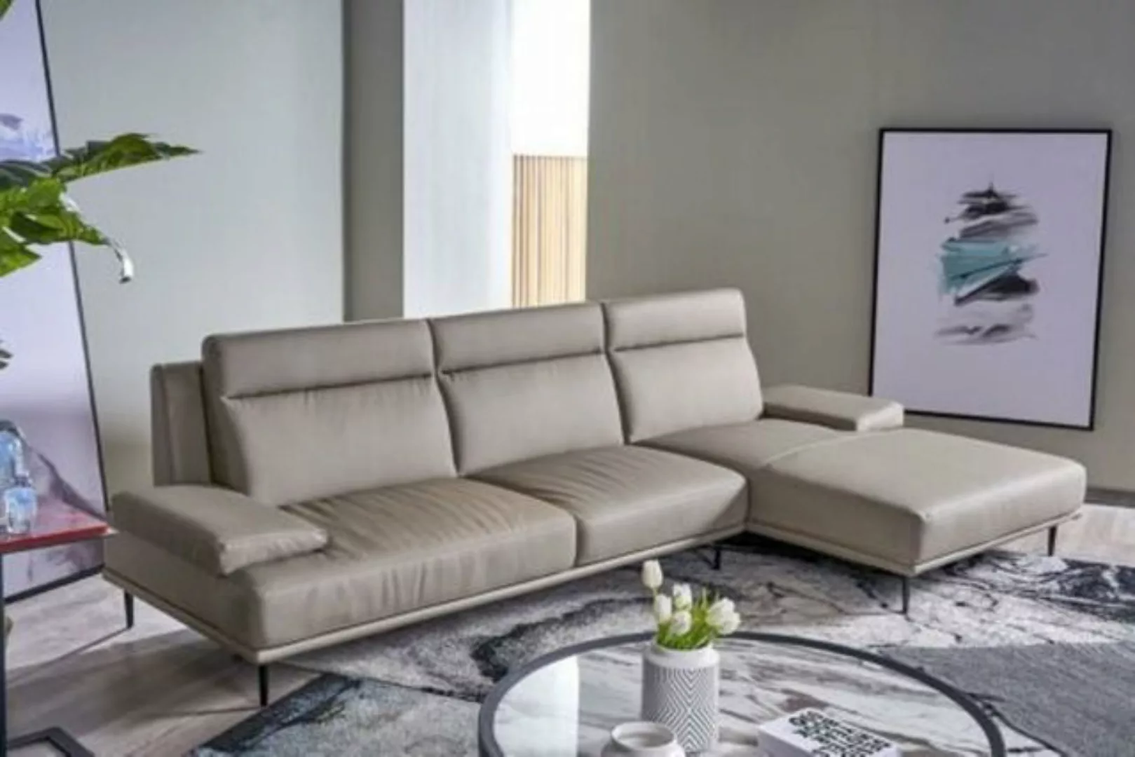 JVmoebel Ecksofa, Italien Garnitur Sofa Leder Eck Couch Sitz Landschaft L F günstig online kaufen