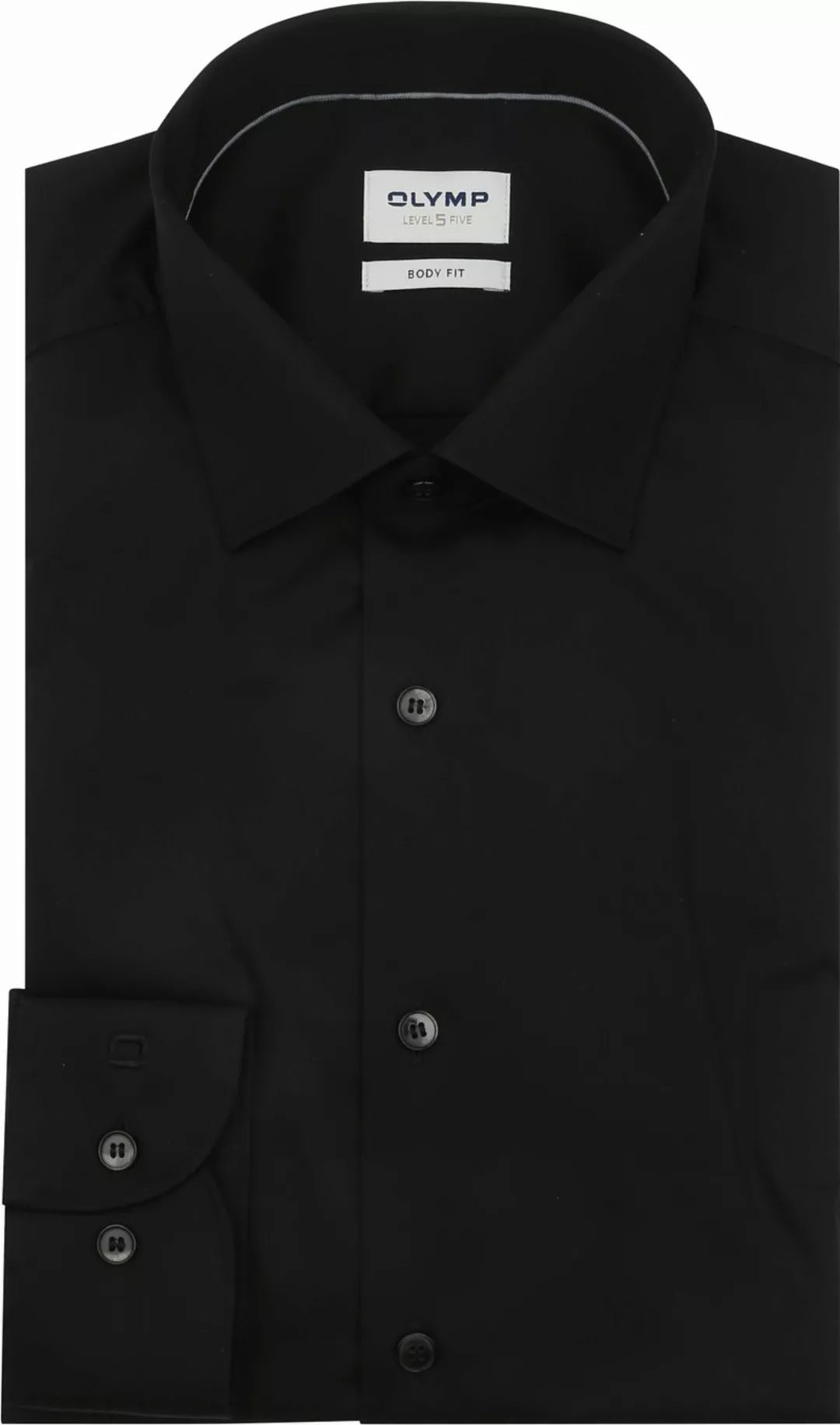 OLYMP Level 5 Hemd Schwarz - Größe 44 günstig online kaufen