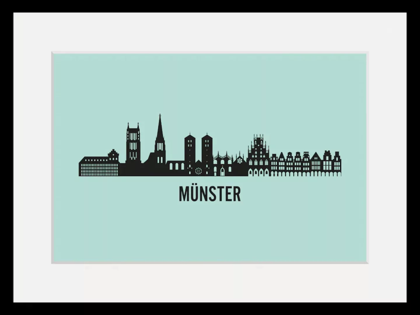 queence Bild "Münster Skyline", Städte, (1 St.) günstig online kaufen