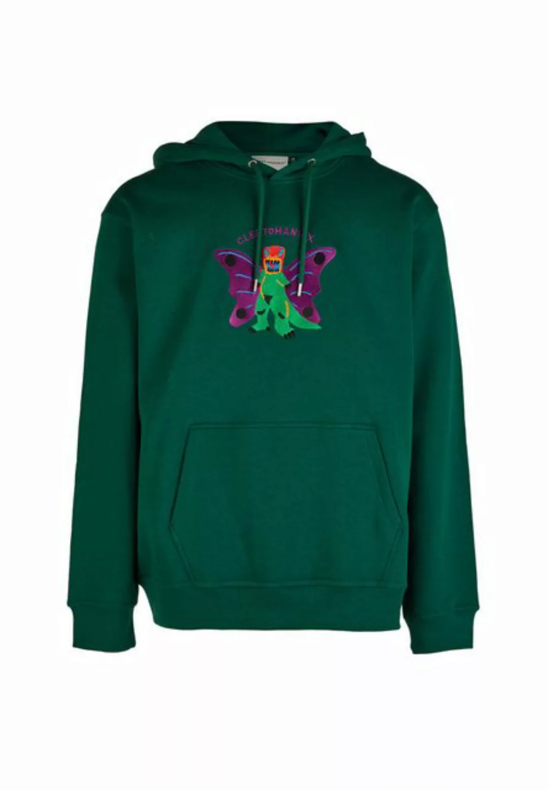 Cleptomanicx Kapuzensweatshirt Boxy Hooded Butterdragon im lockeren Schnitt günstig online kaufen