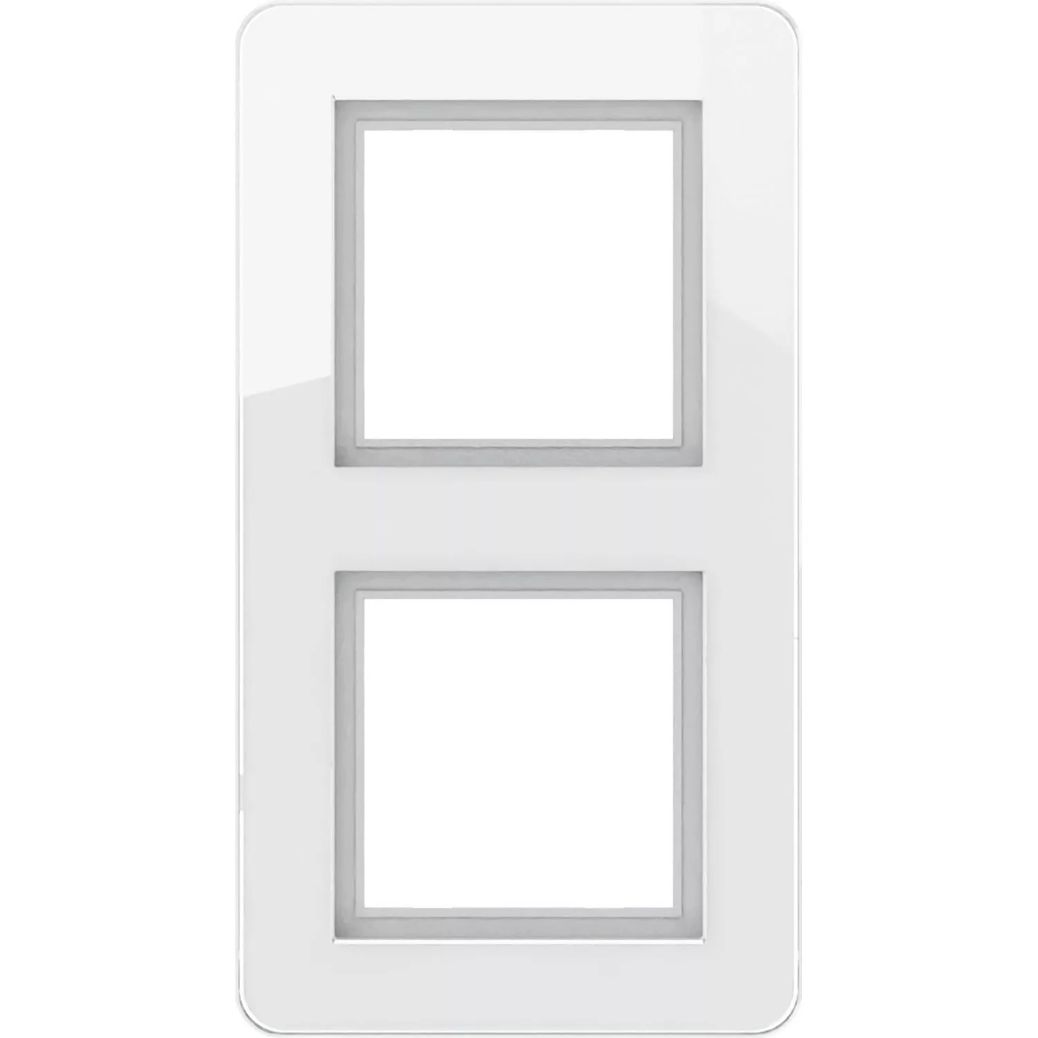 Glasrahmen Leonie Unterputz Innen 2-fach 84 x 155 mm Weiß günstig online kaufen