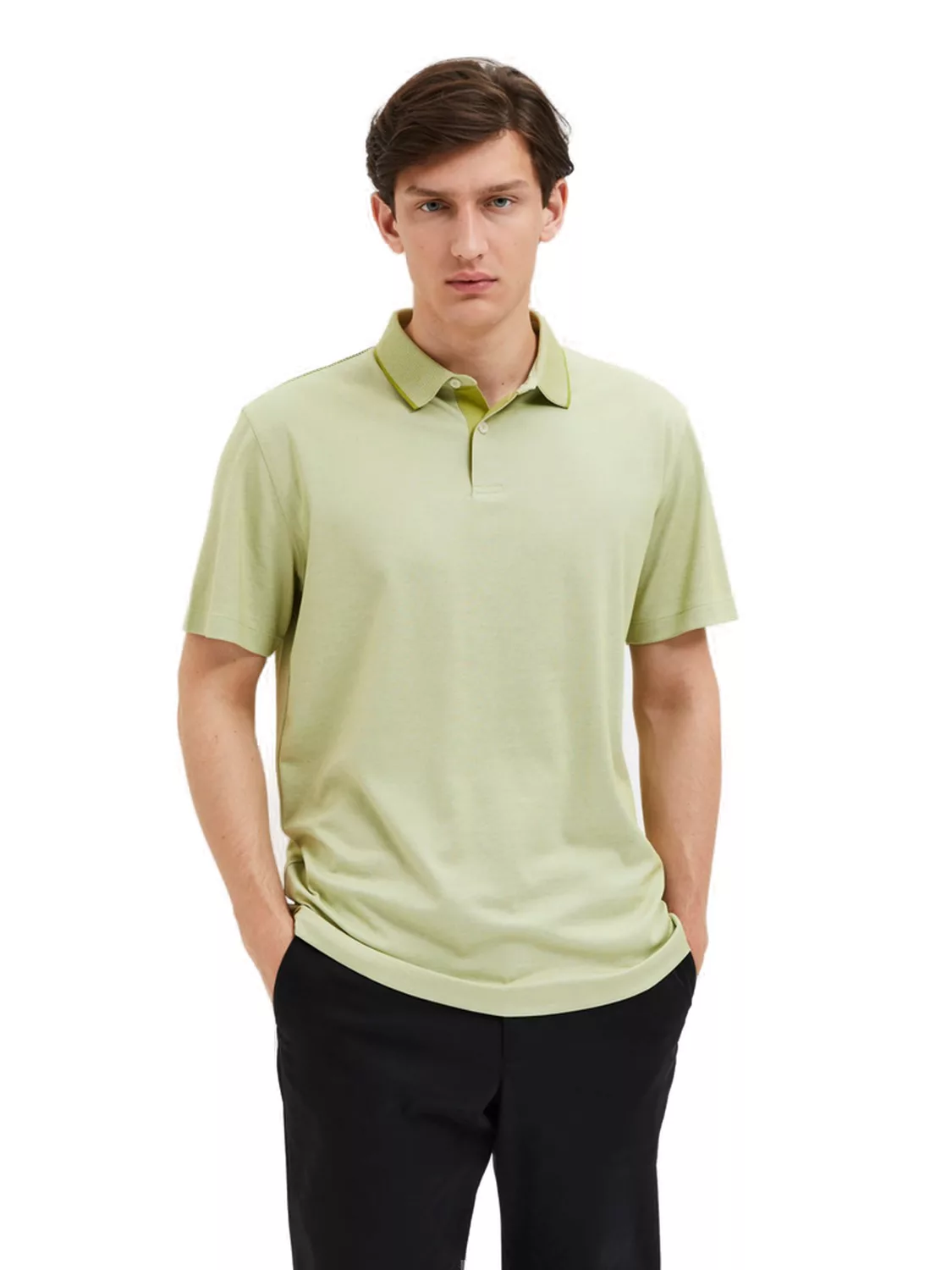 Selected Homme Herren Poloshirt SLHLEROY COOLMAX - Regular Fit günstig online kaufen