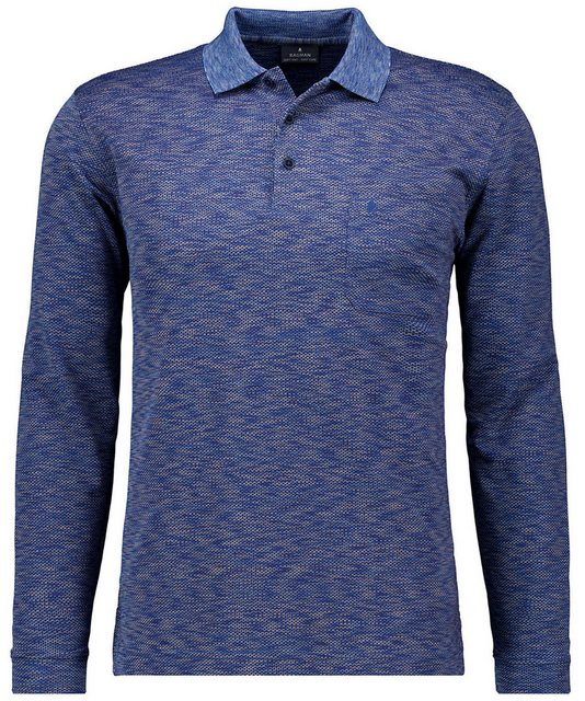 RAGMAN Langarm-Poloshirt Polo button LS, space dye fish günstig online kaufen