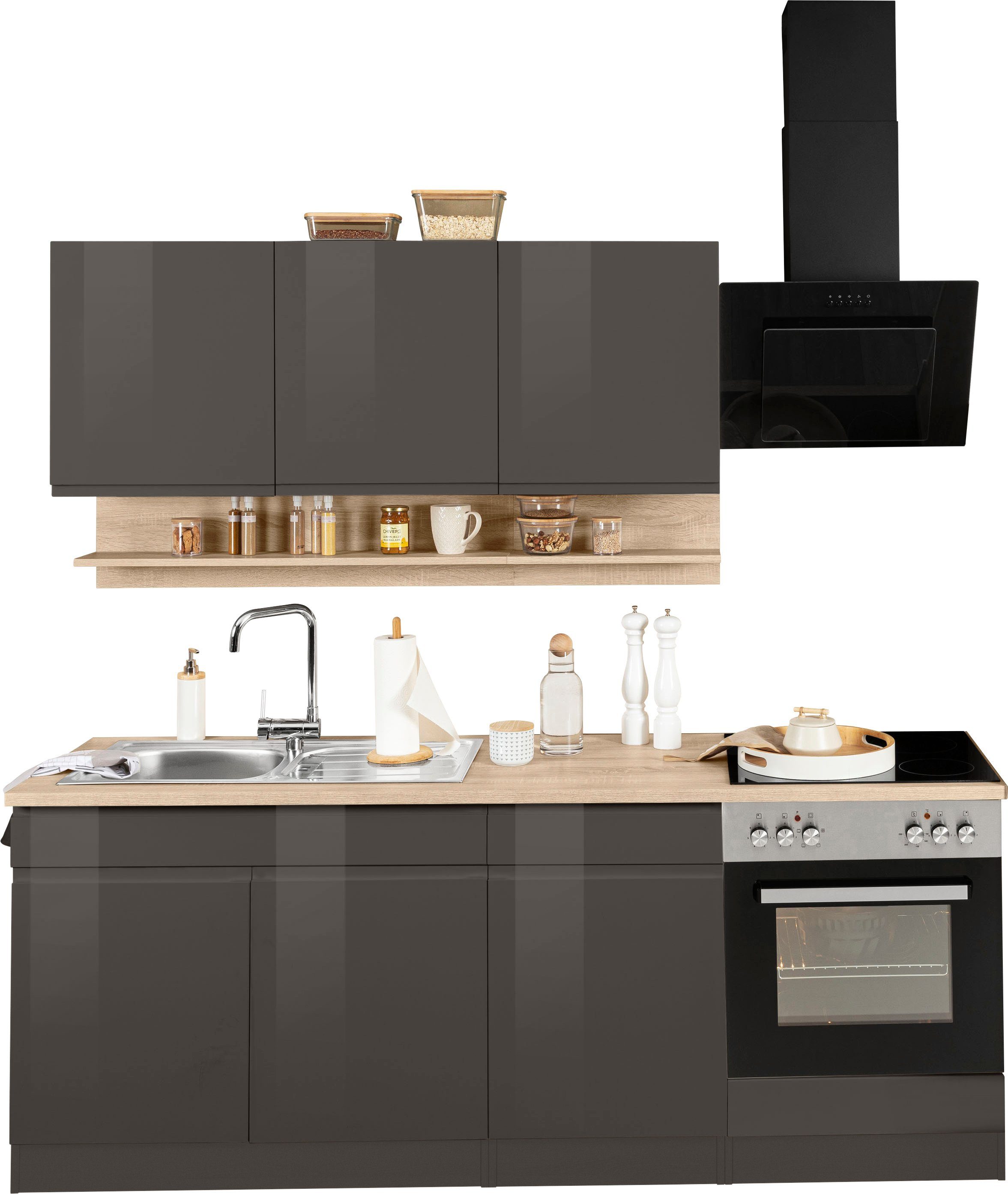 KOCHSTATION Küchenzeile KS-Virginia, Breite 210 cm, günstig online kaufen