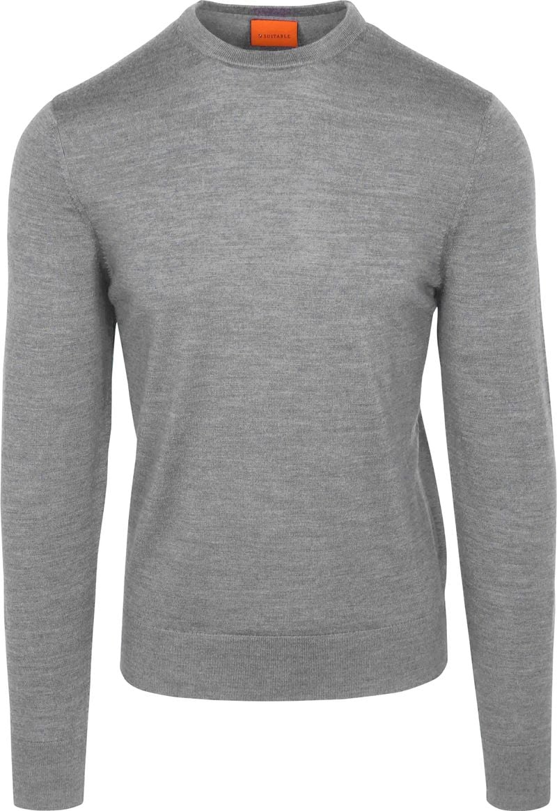 Suitable Merino Pullover Grau - Größe 3XL günstig online kaufen