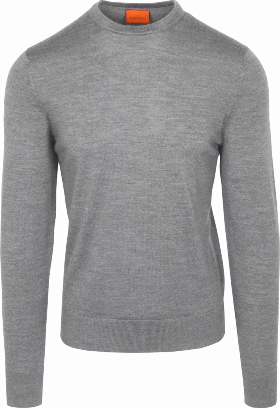 Suitable Merino Pullover Grau - Größe M günstig online kaufen