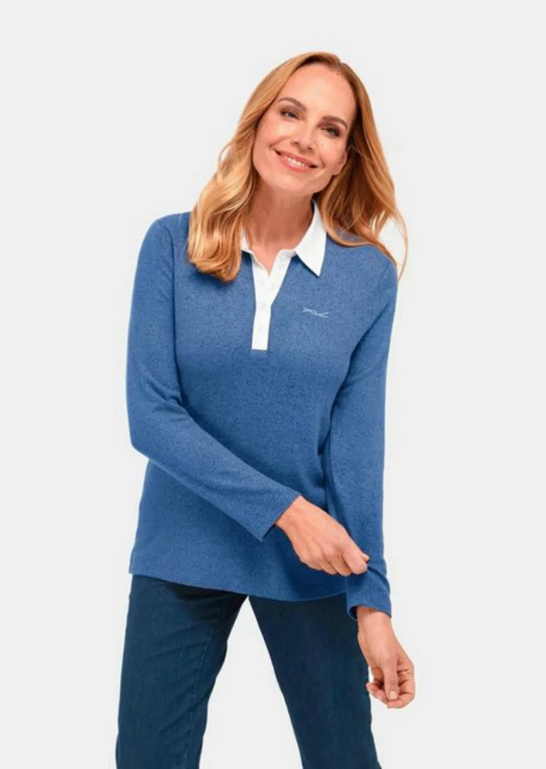GOLDNER Poloshirt Thermopoloshirt mit flauschiger Innenseite und Baumwollkr günstig online kaufen