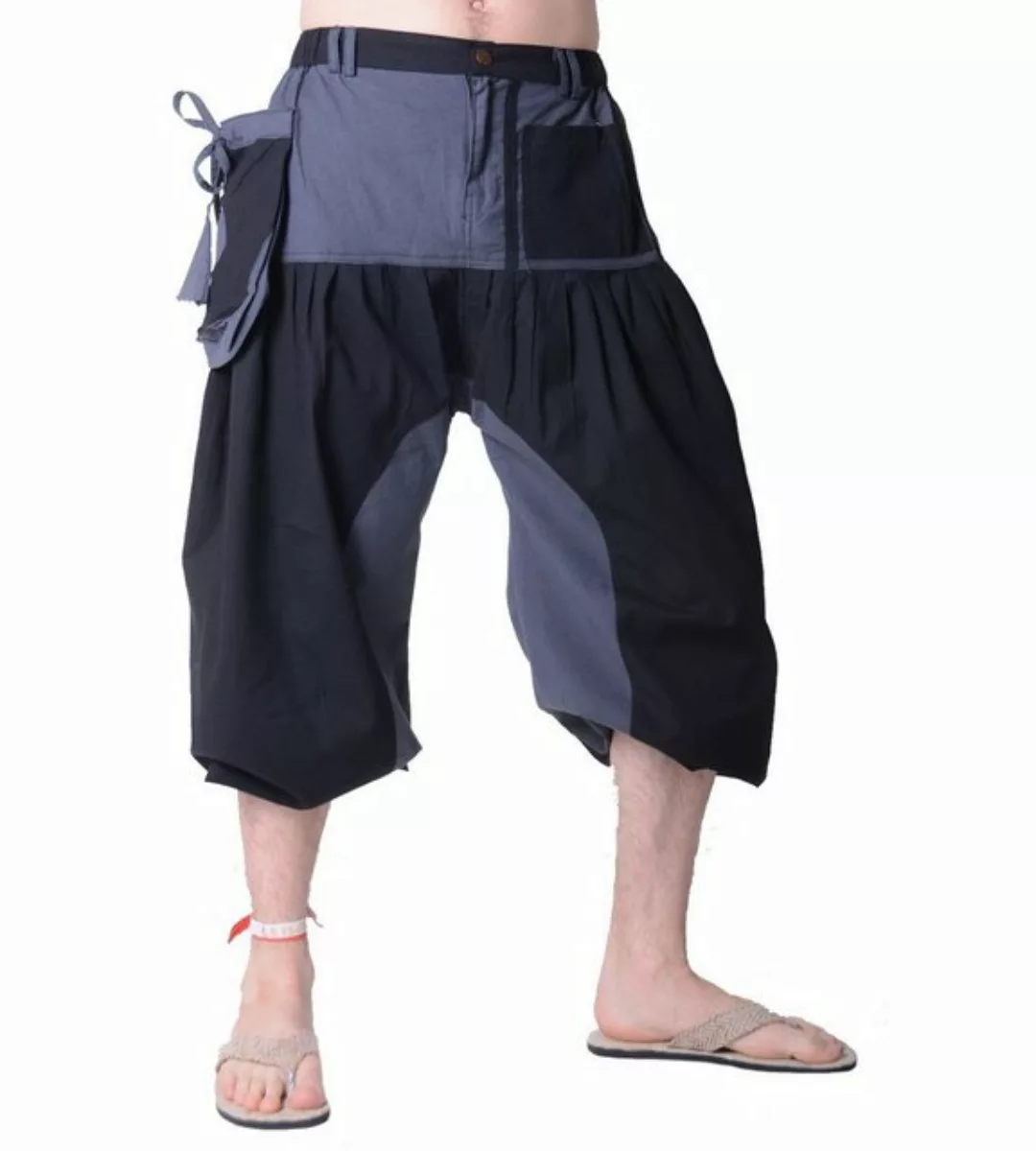 KUNST UND MAGIE Yogahose Kurze Hose Dreiviertelhose - Herren Goa Hippie Fre günstig online kaufen