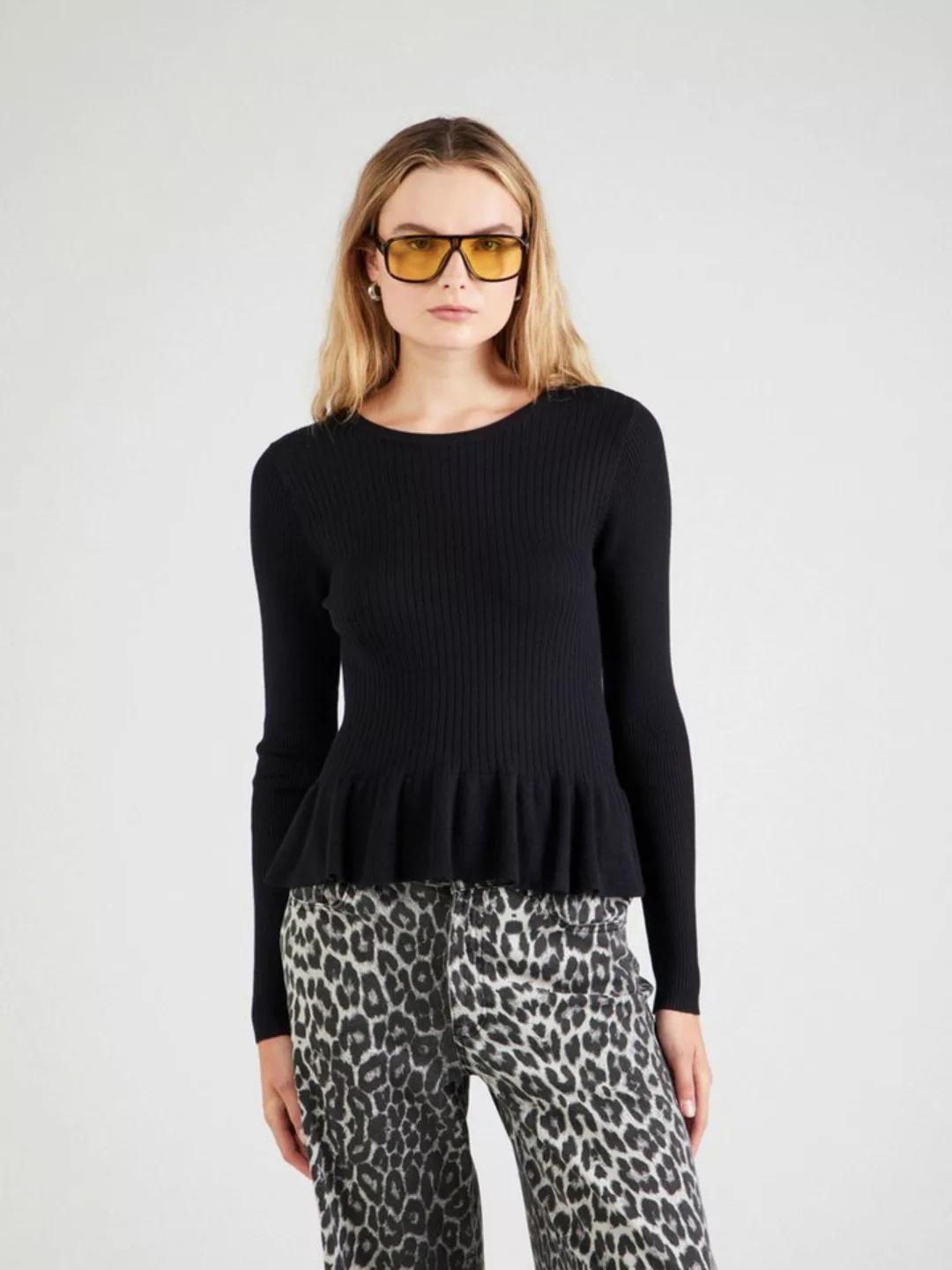 Vero Moda Strickpullover VMGLORY (1-tlg) Schößchen günstig online kaufen