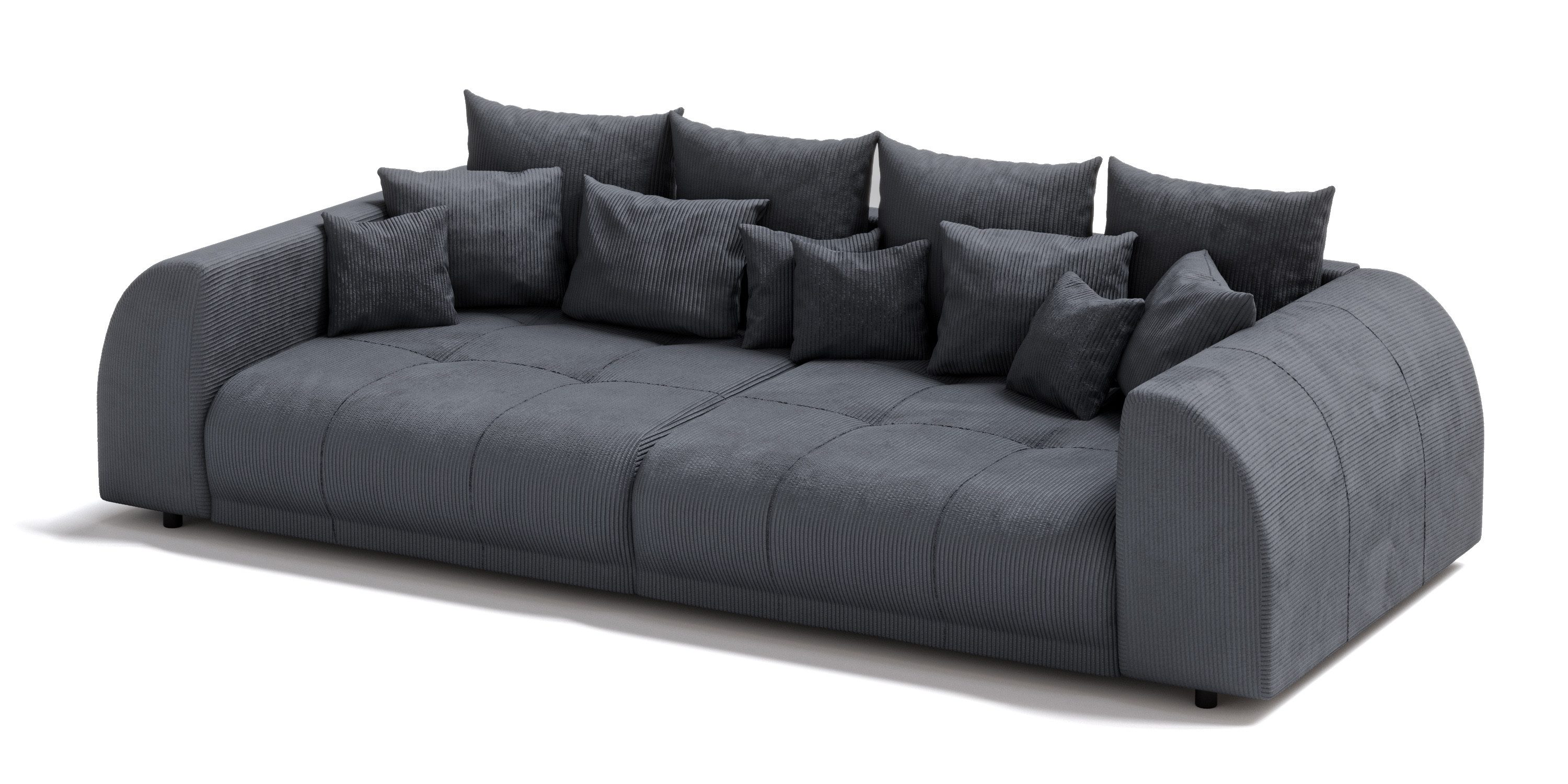 S-Style Möbel Big-Sofa Levana 5-Sitzer Boxspringfederung günstig online kaufen