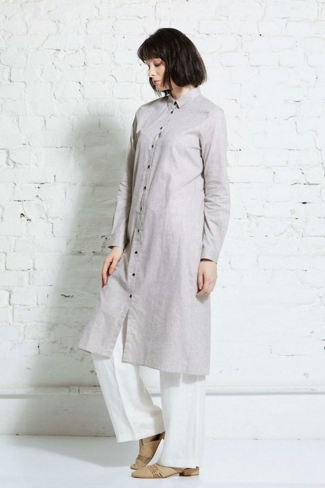 wunderwerk Hemdblusenkleid Shirtdress linenmix günstig online kaufen