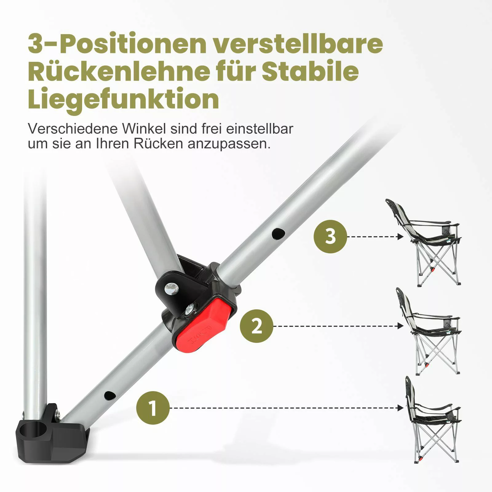 HOMECALL Campingstuhl Anglerstuhl Flatsessel Klappbar Liegestuhl günstig online kaufen
