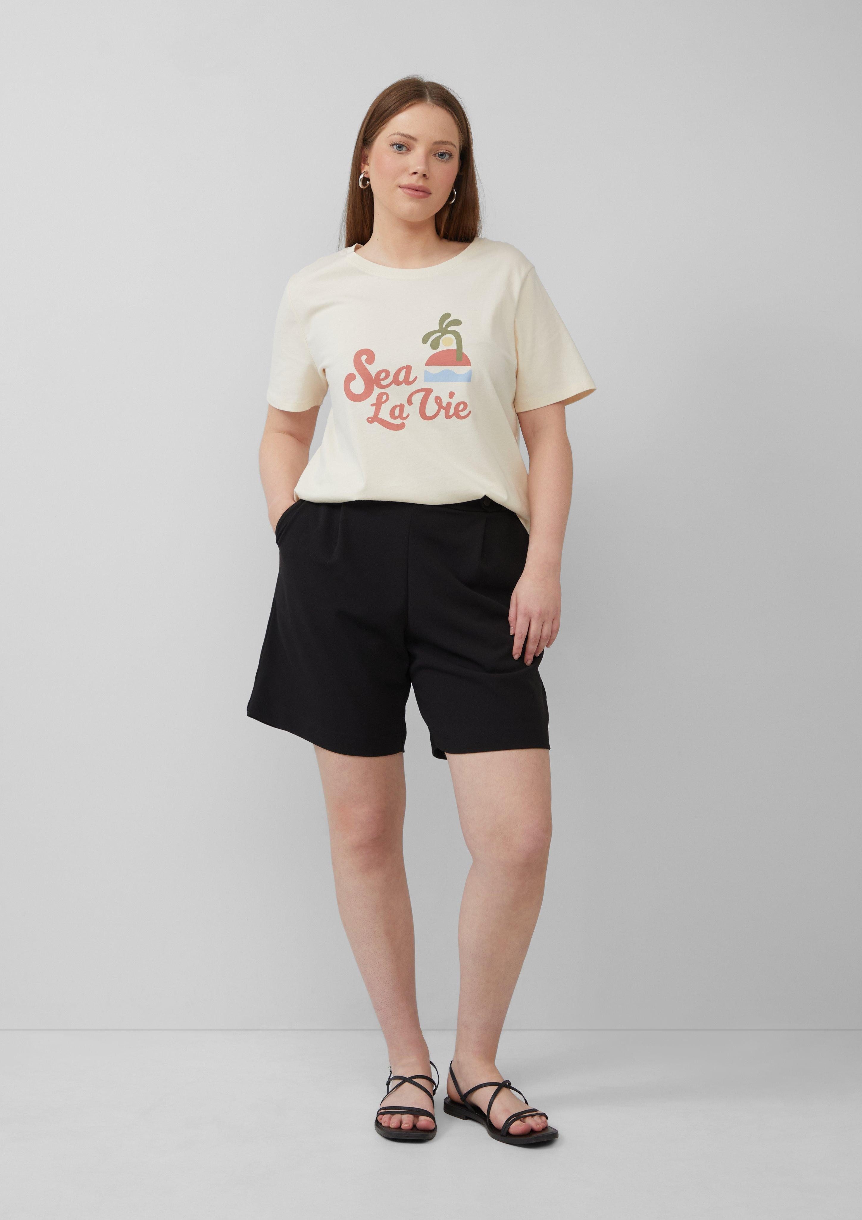 QS Stoffhose Shorts aus Interlockjersey mit günstig online kaufen