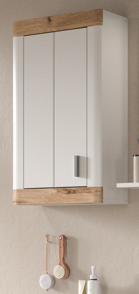 Inn.Furn Hängeschrank Sopela (Badschrank in weiß mit Eiche, Landhausstil, 4 günstig online kaufen