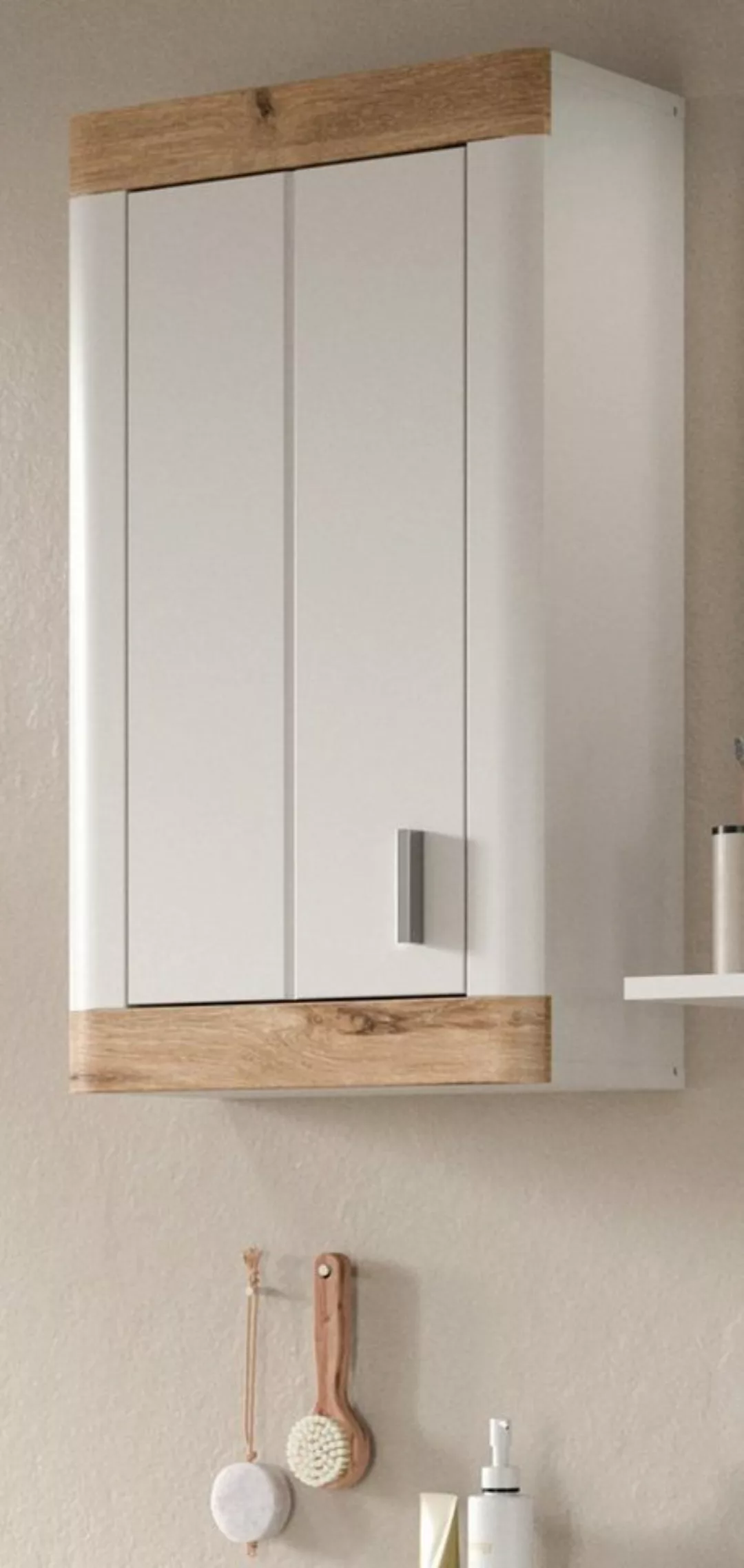 xonox.home Hängeschrank Laredo (Badschrank in weiß mit Eiche, Landhausstil, günstig online kaufen