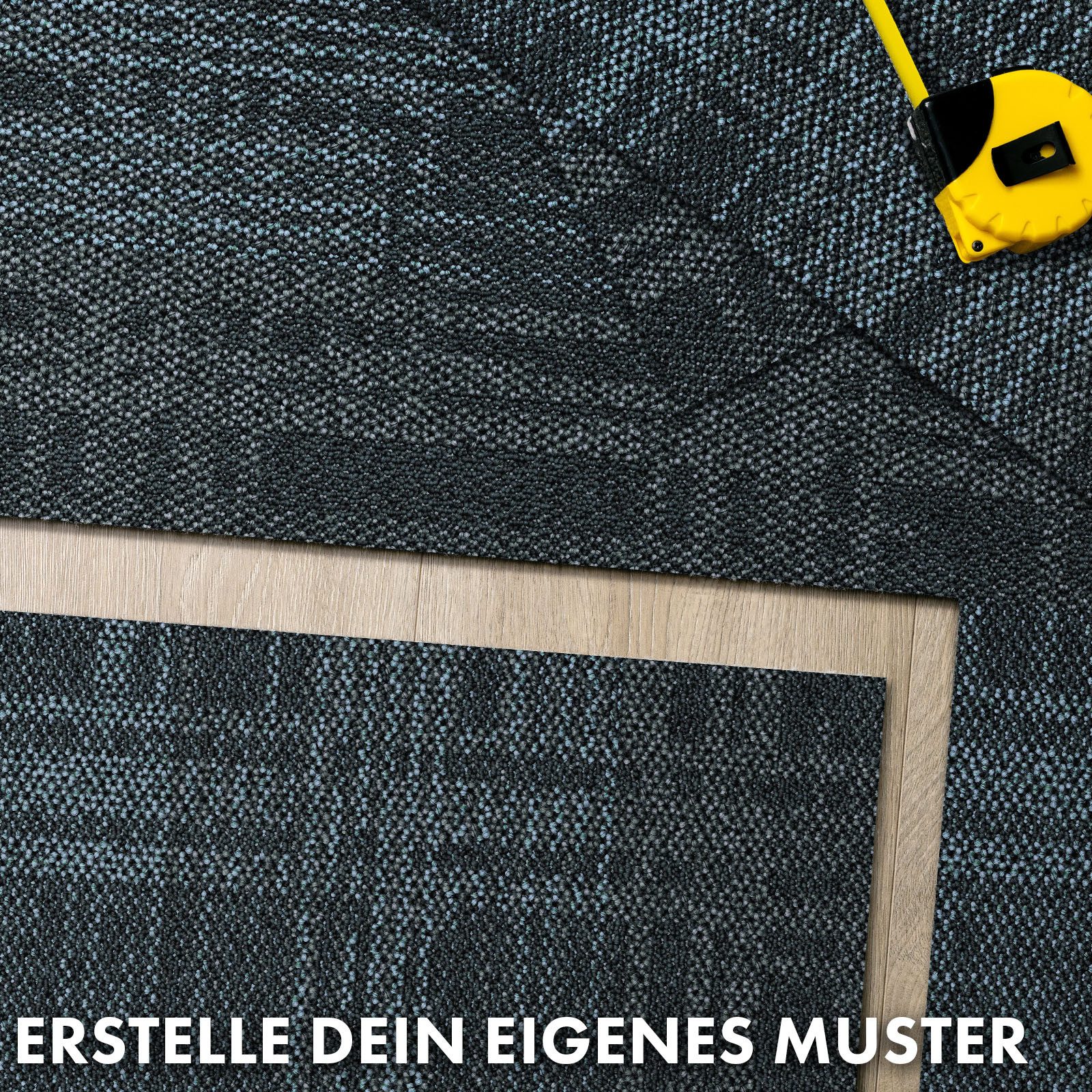 Kubus Teppichfliese Linea, schalldämmend & antistatisch, günstig online kaufen