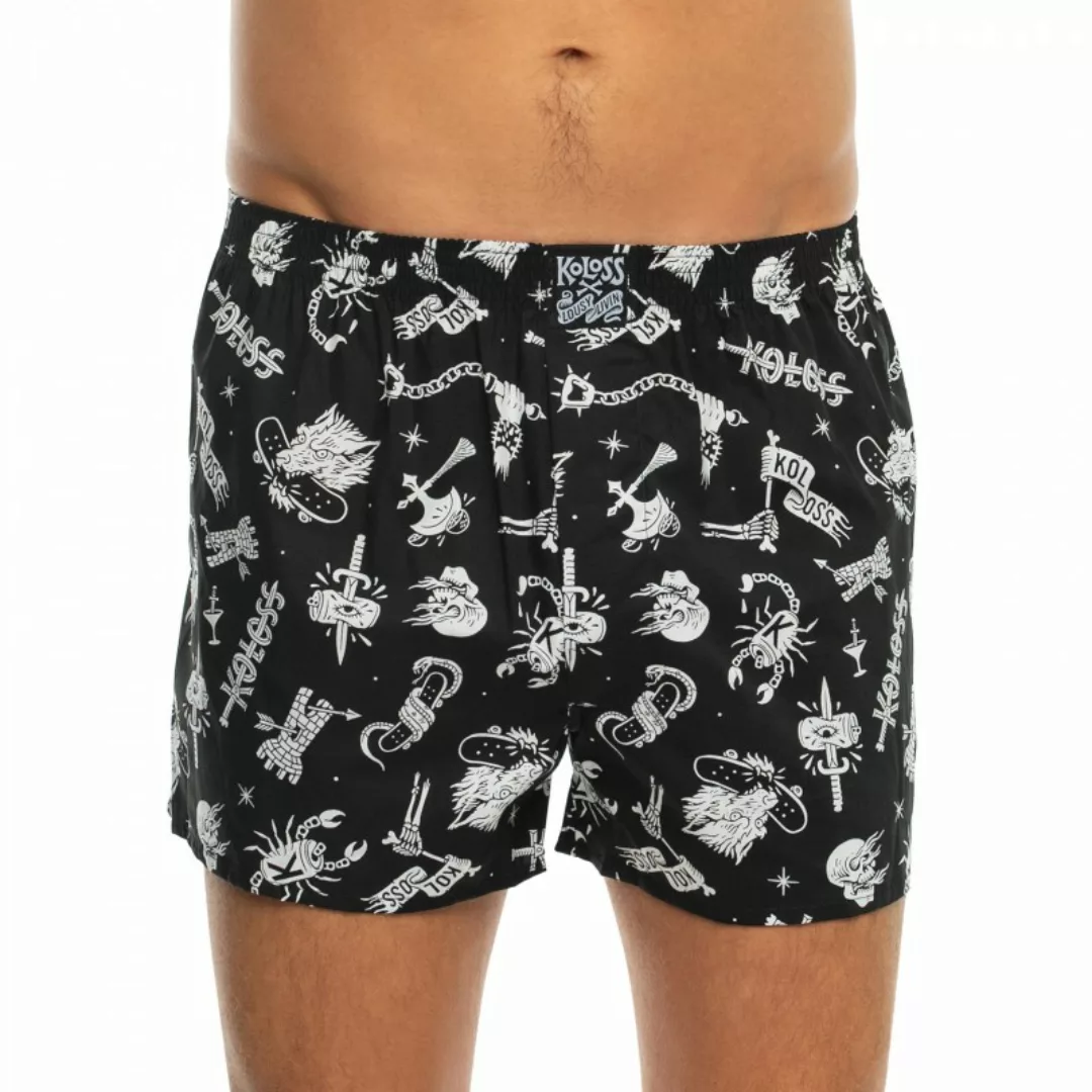 Lousy Livin Boxershorts Schwarz & Weiß mit Motiv günstig online kaufen