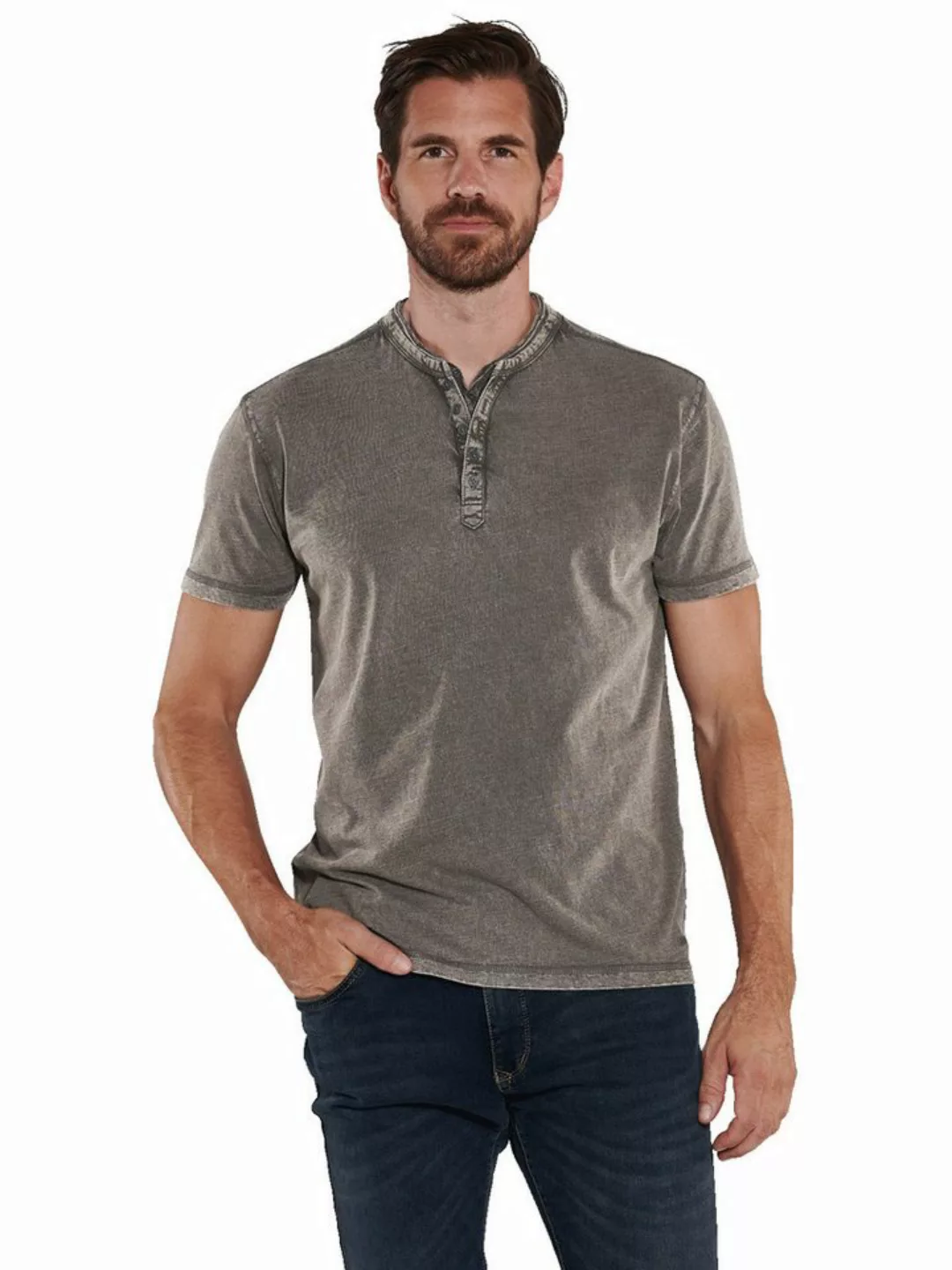 Engbers T-Shirt Henley-Shirt uni günstig online kaufen