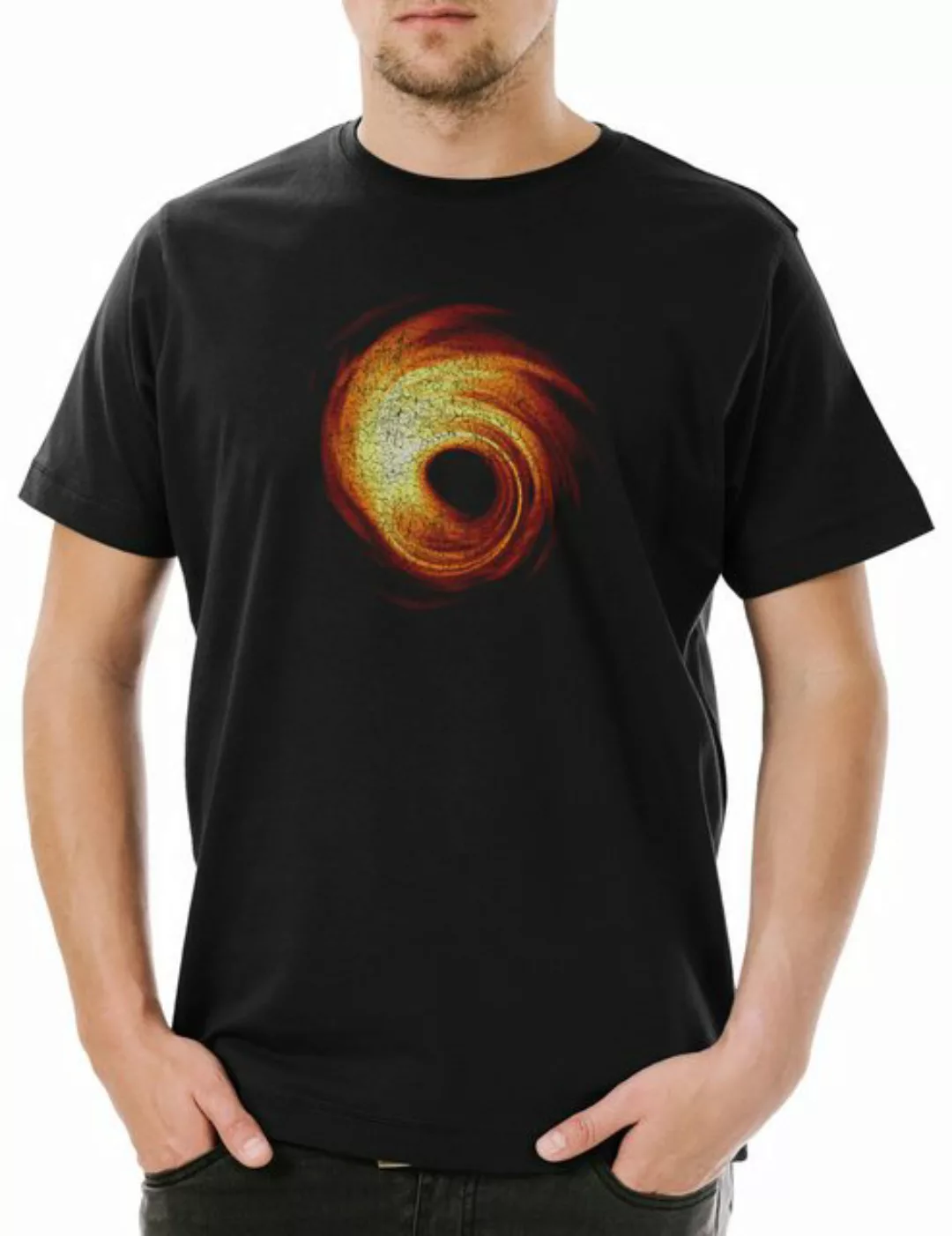 Urban Backwoods Print-Shirt Black Hole Herren T-Shirt Schwarzes Loch Geek N günstig online kaufen