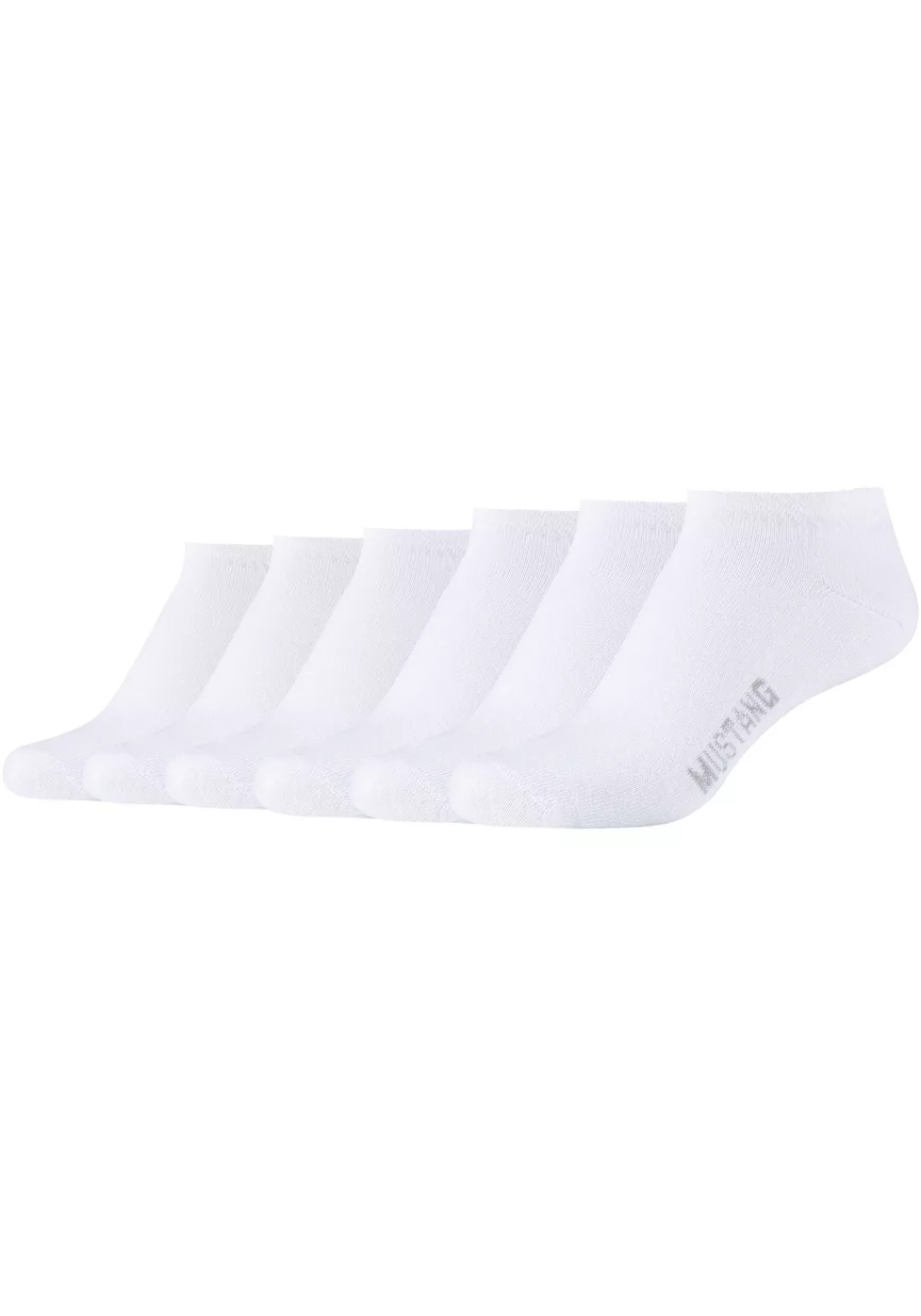 MUSTANG Sneakersocken "casual", (6er Pack), mit elastischem Komfortbund günstig online kaufen